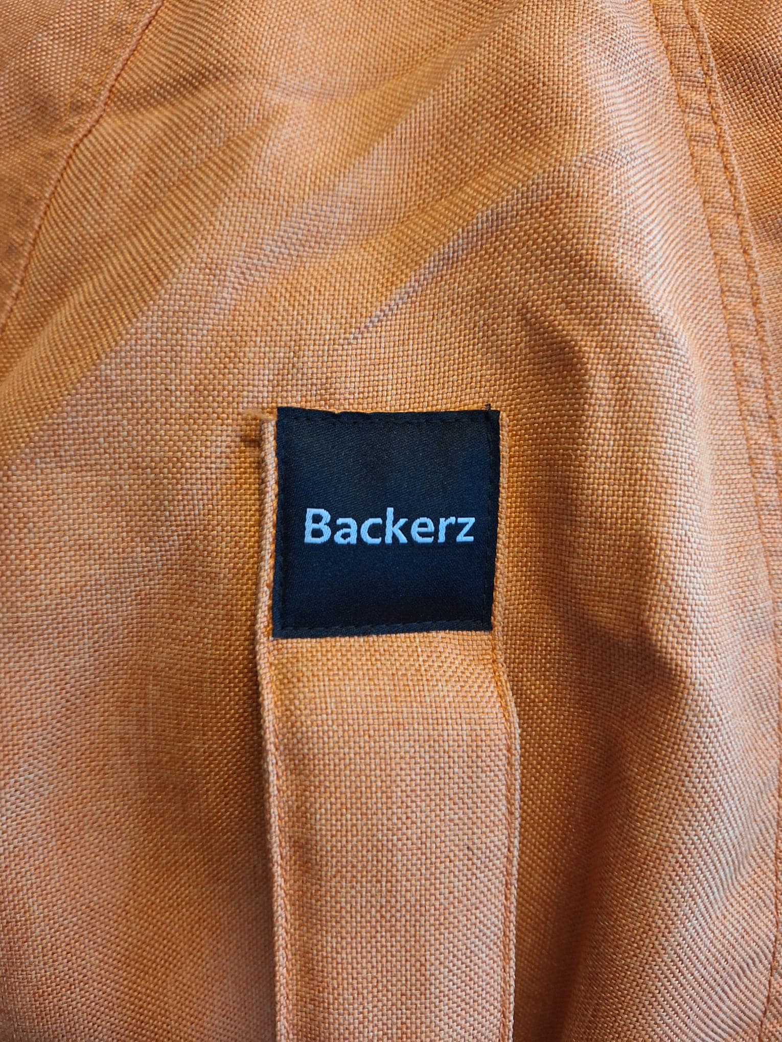 Pouf rond orange Backerz-2