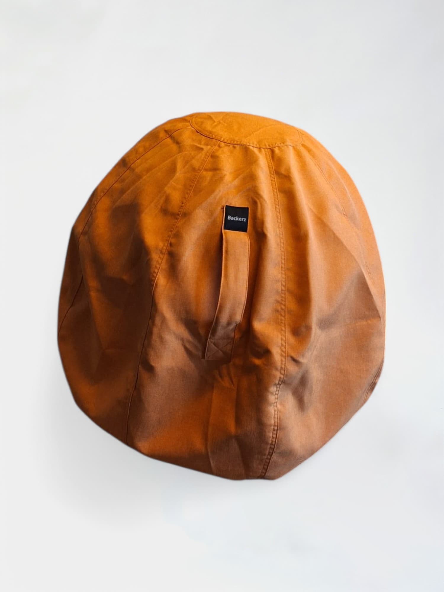 Pouf rond orange Backerz-1