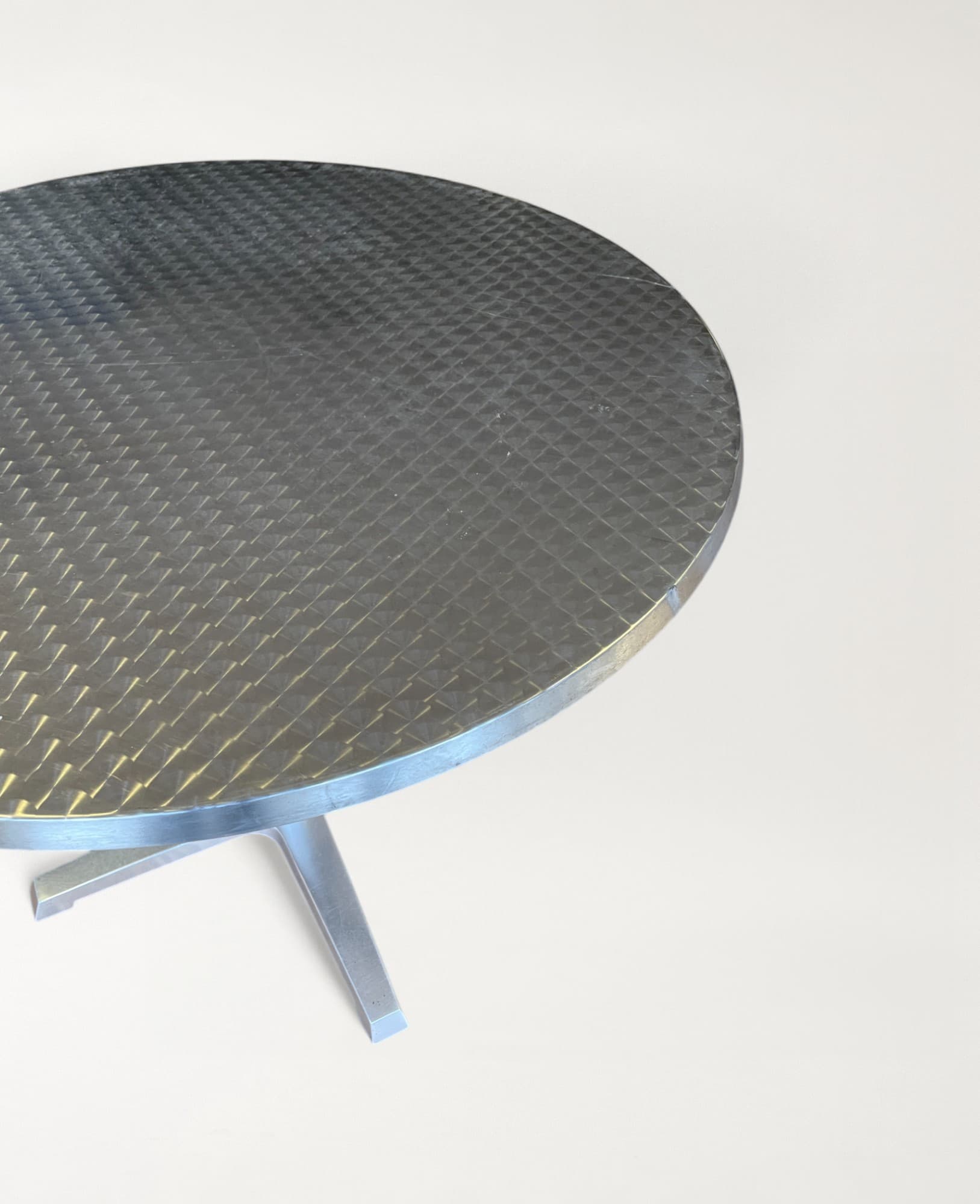 Contemporary Aluminum Stainless Steel Cafe Table-1