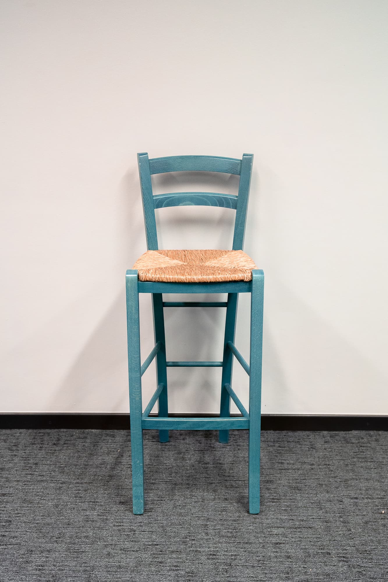 Chaise haute en osier et vert-2