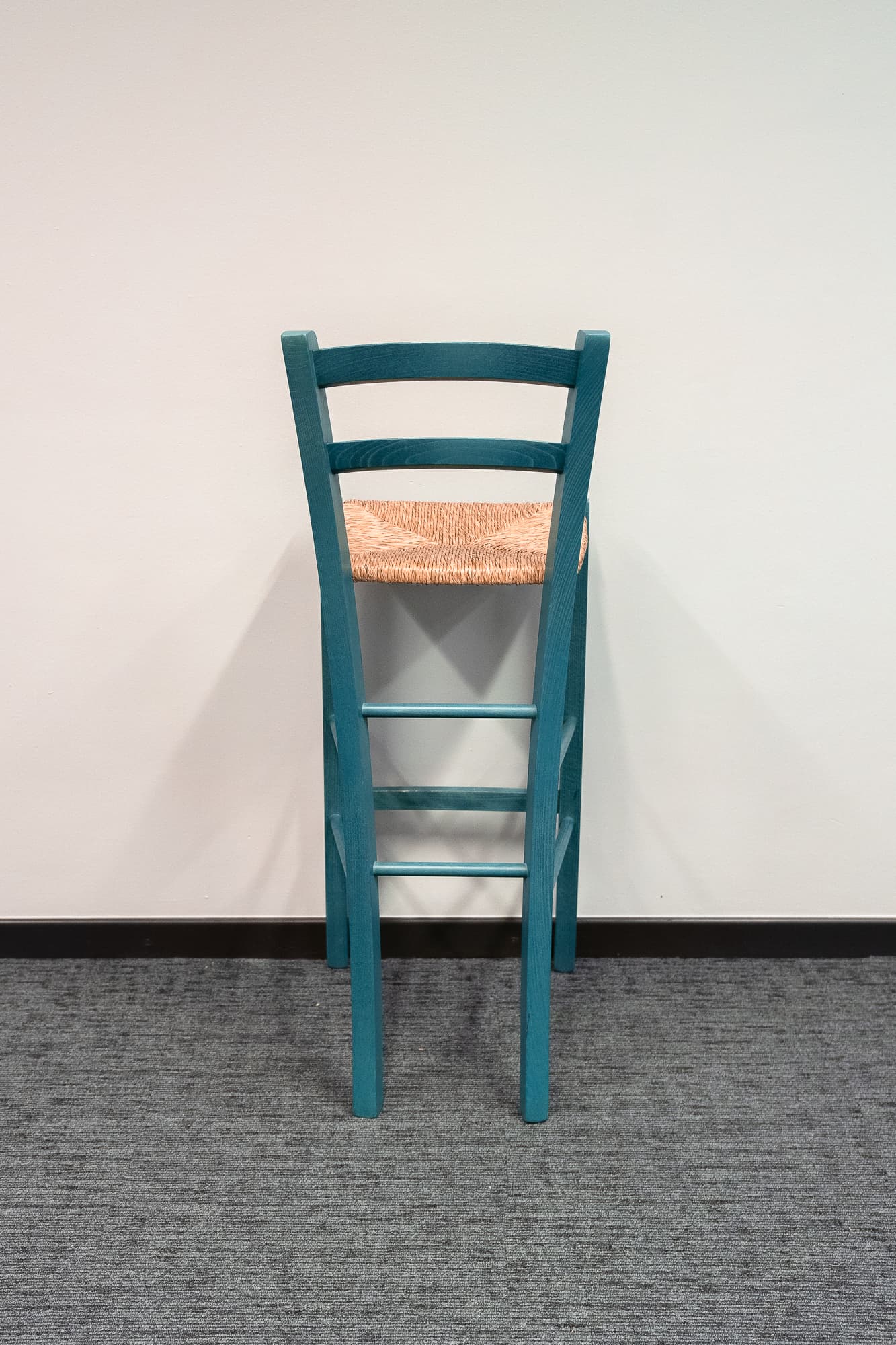 Chaise haute en osier et vert-3