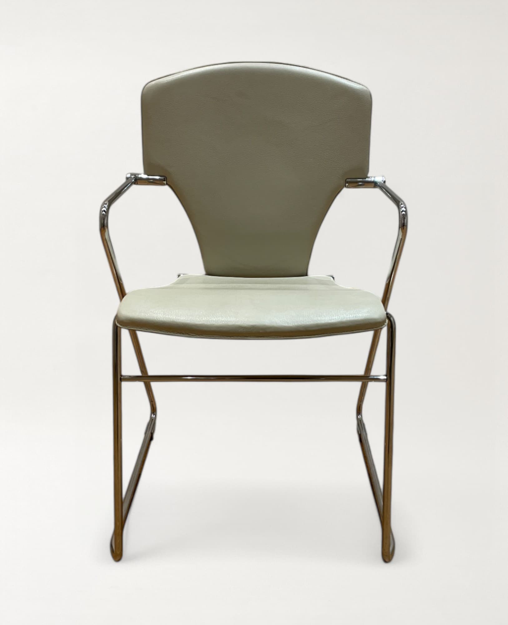 Stua Egoa Stoel van Josep Mora in beige leer-0