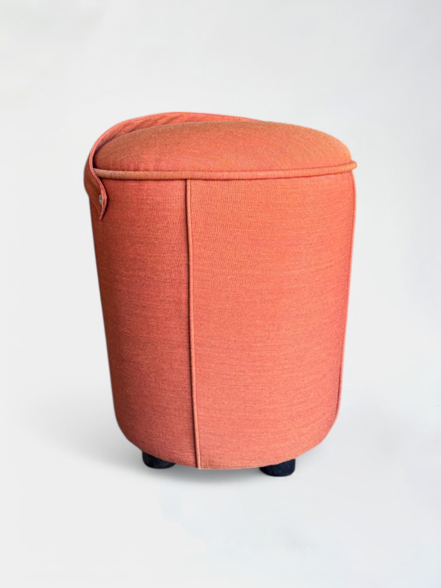 Pouf Satelliet orange pâle avec sangle-1