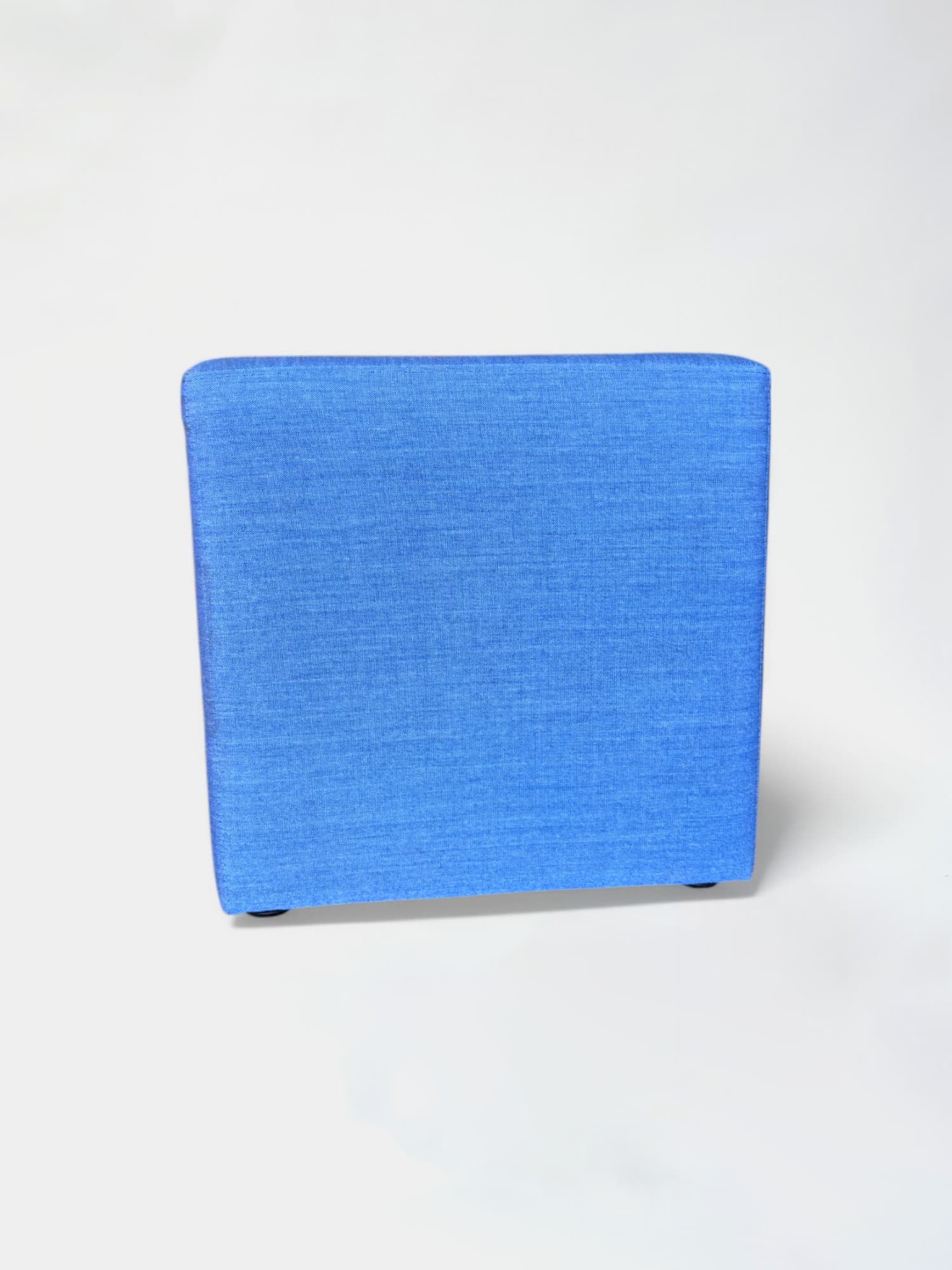 Dark cobalt Blue square pouffe-0
