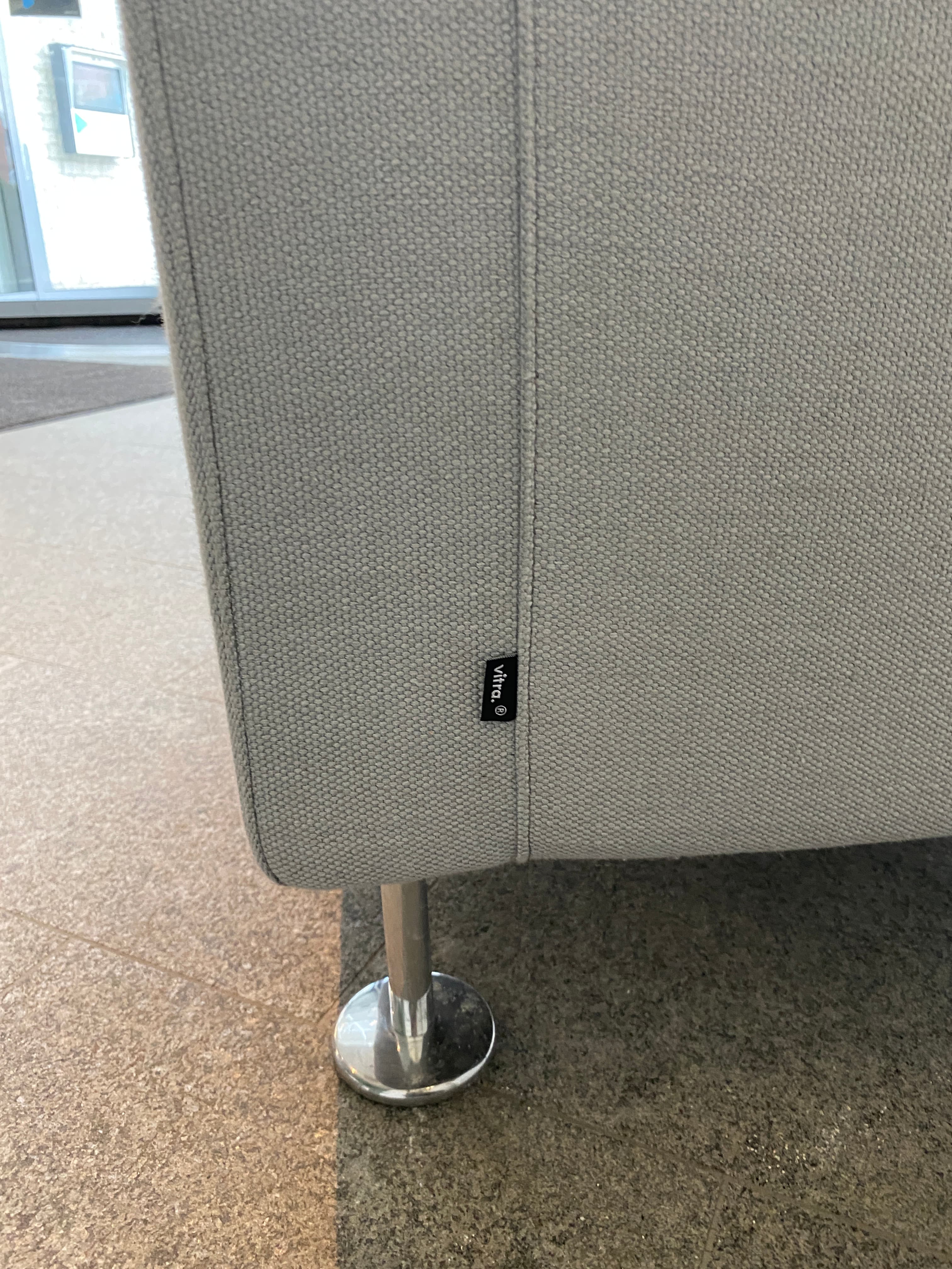 Vitra light Grey armchair-2