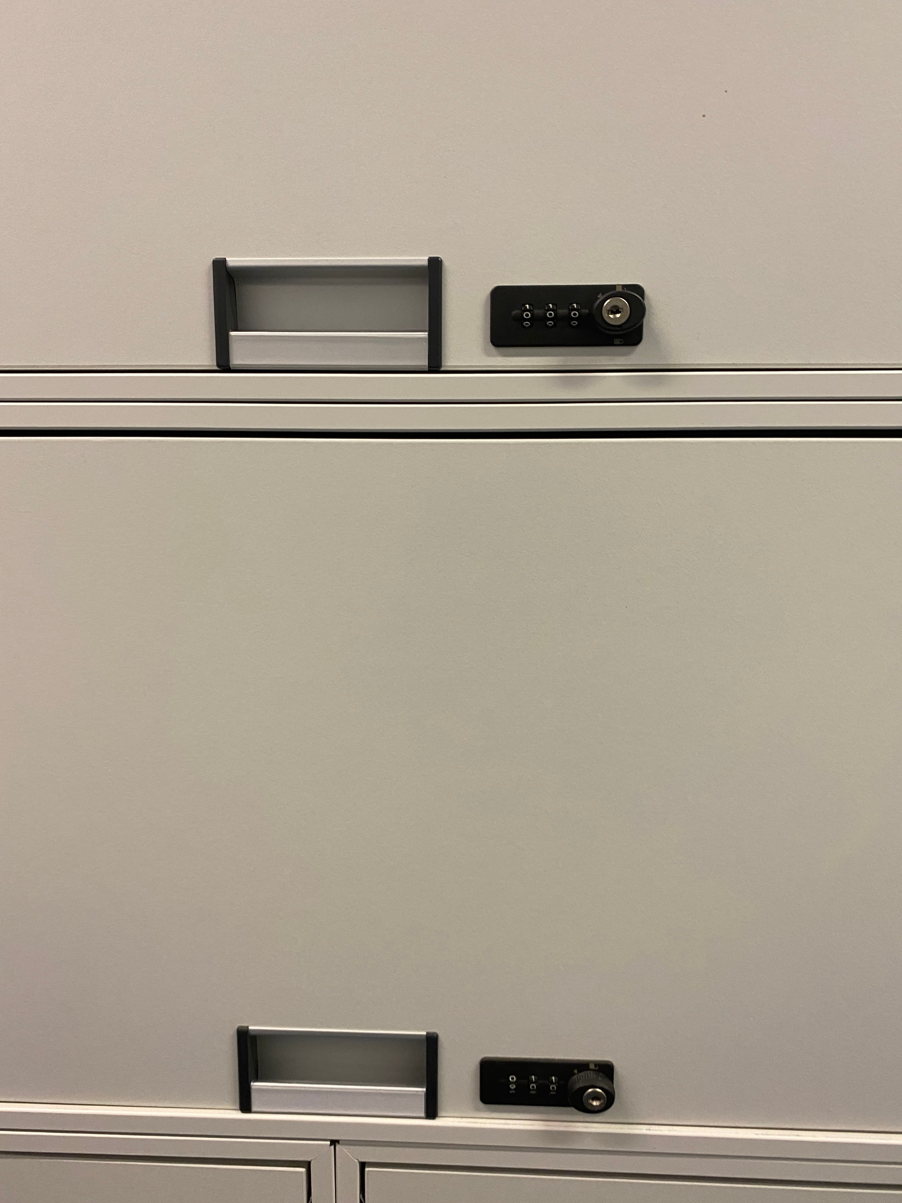 Steelcase 200cm White lockers with code-2