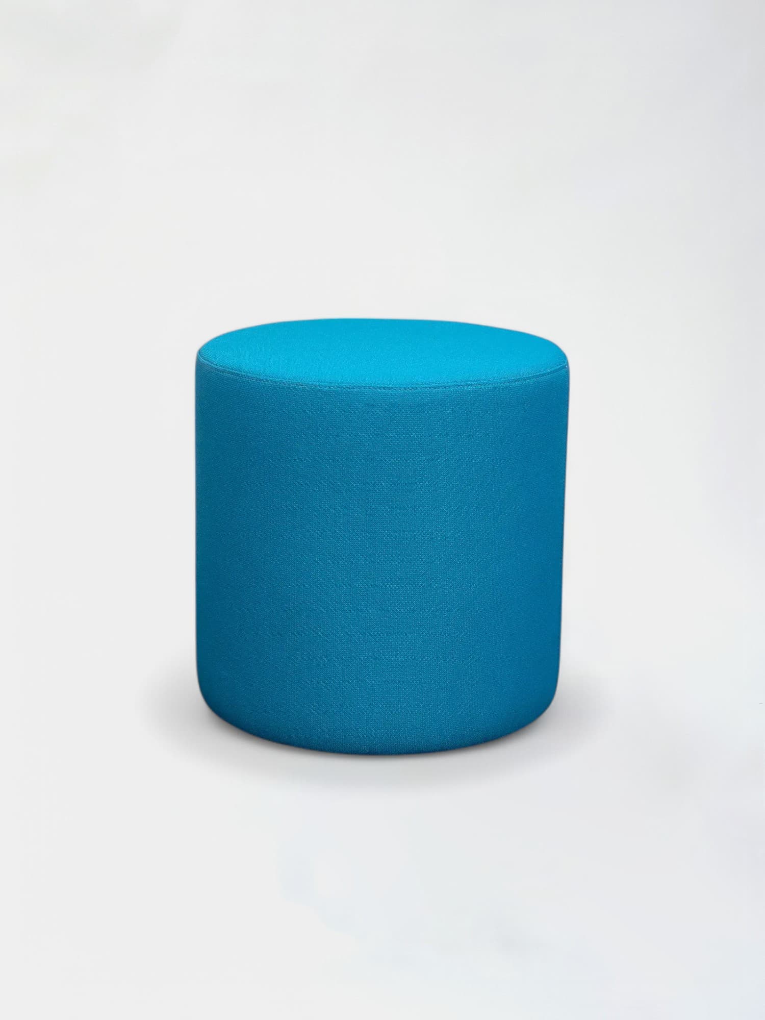 Turquoise ronde Poef