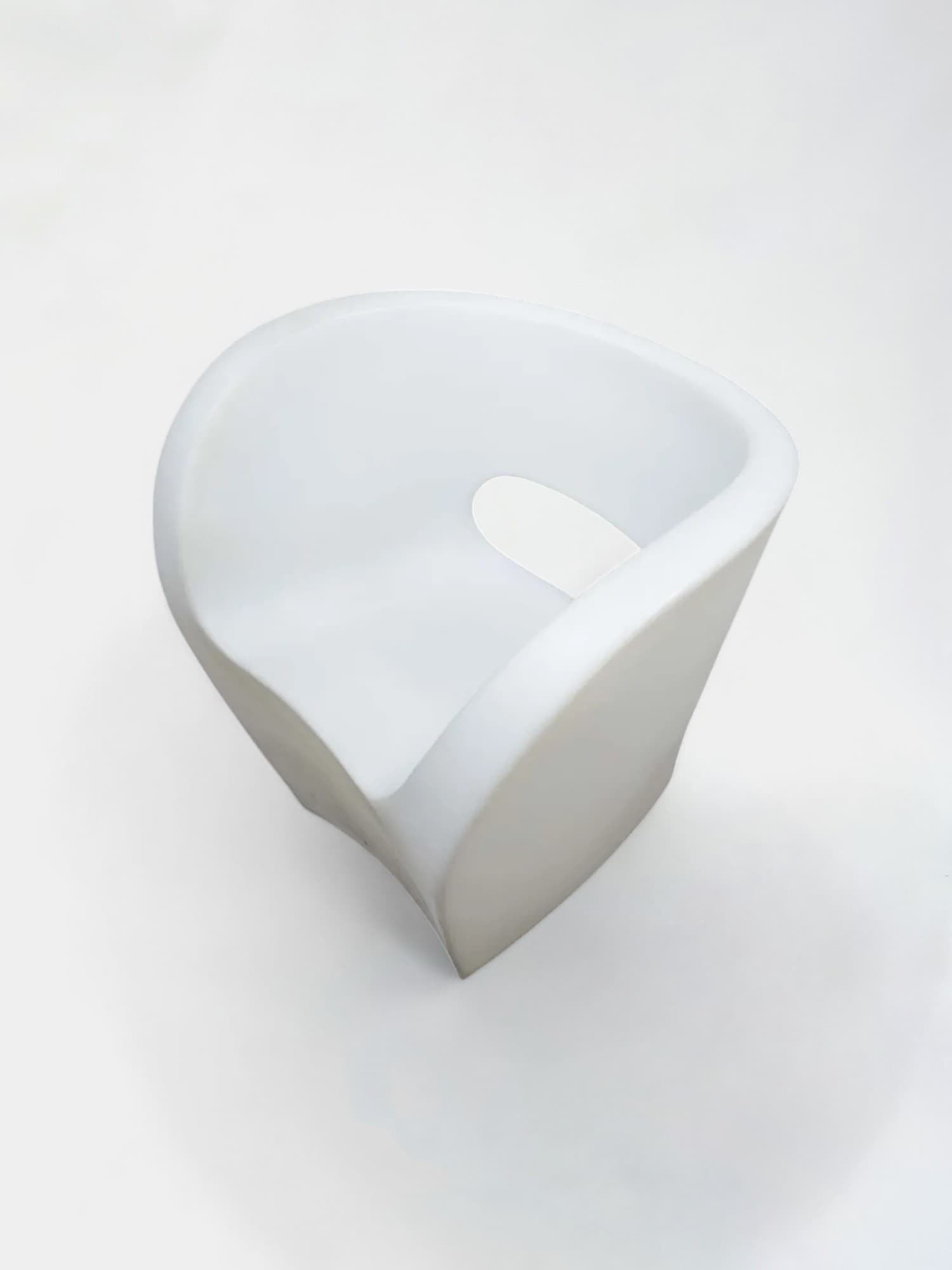 Moroso Little Albert White plastic chair outside-0