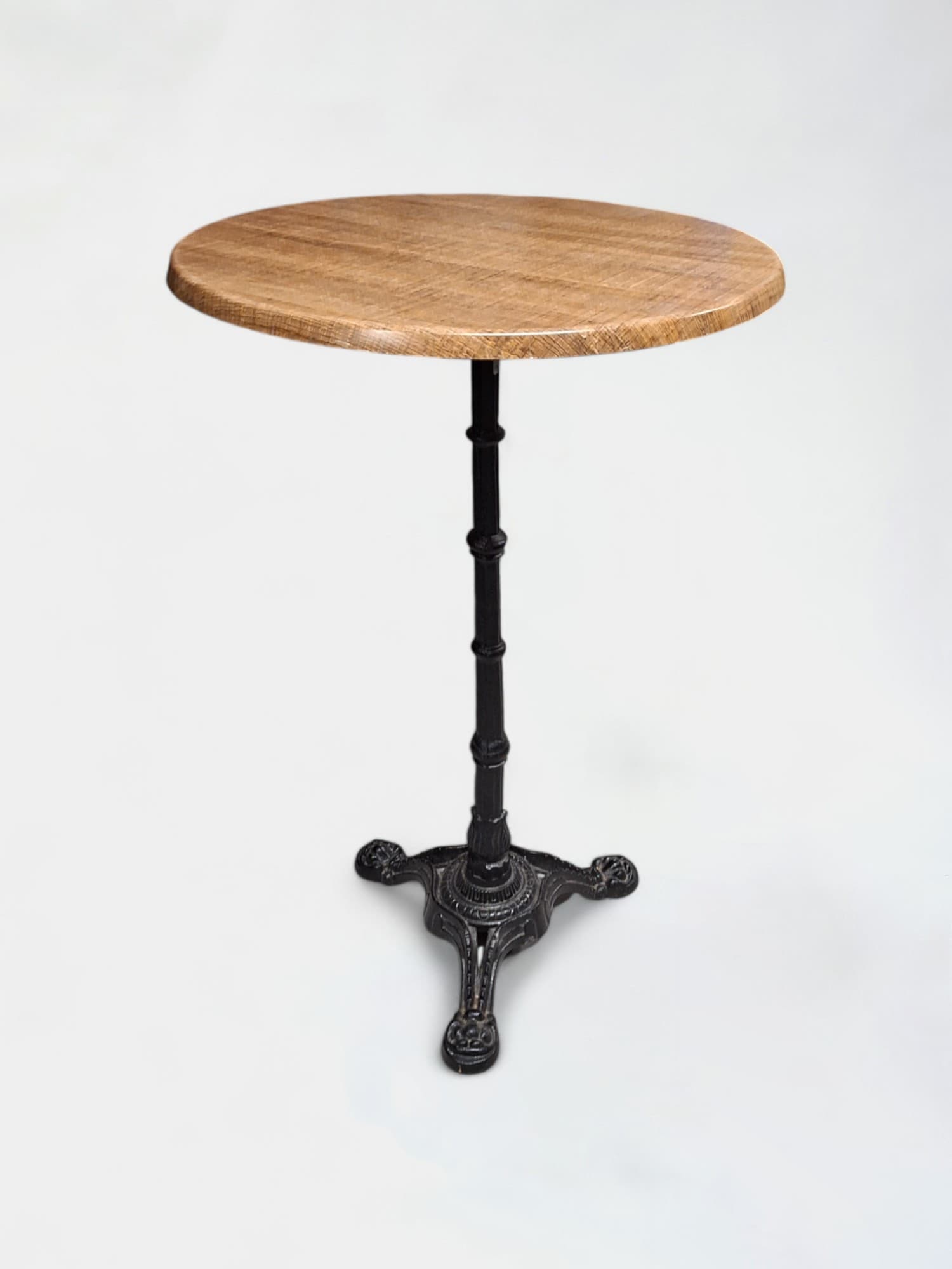 High round plastic table with black leg-0