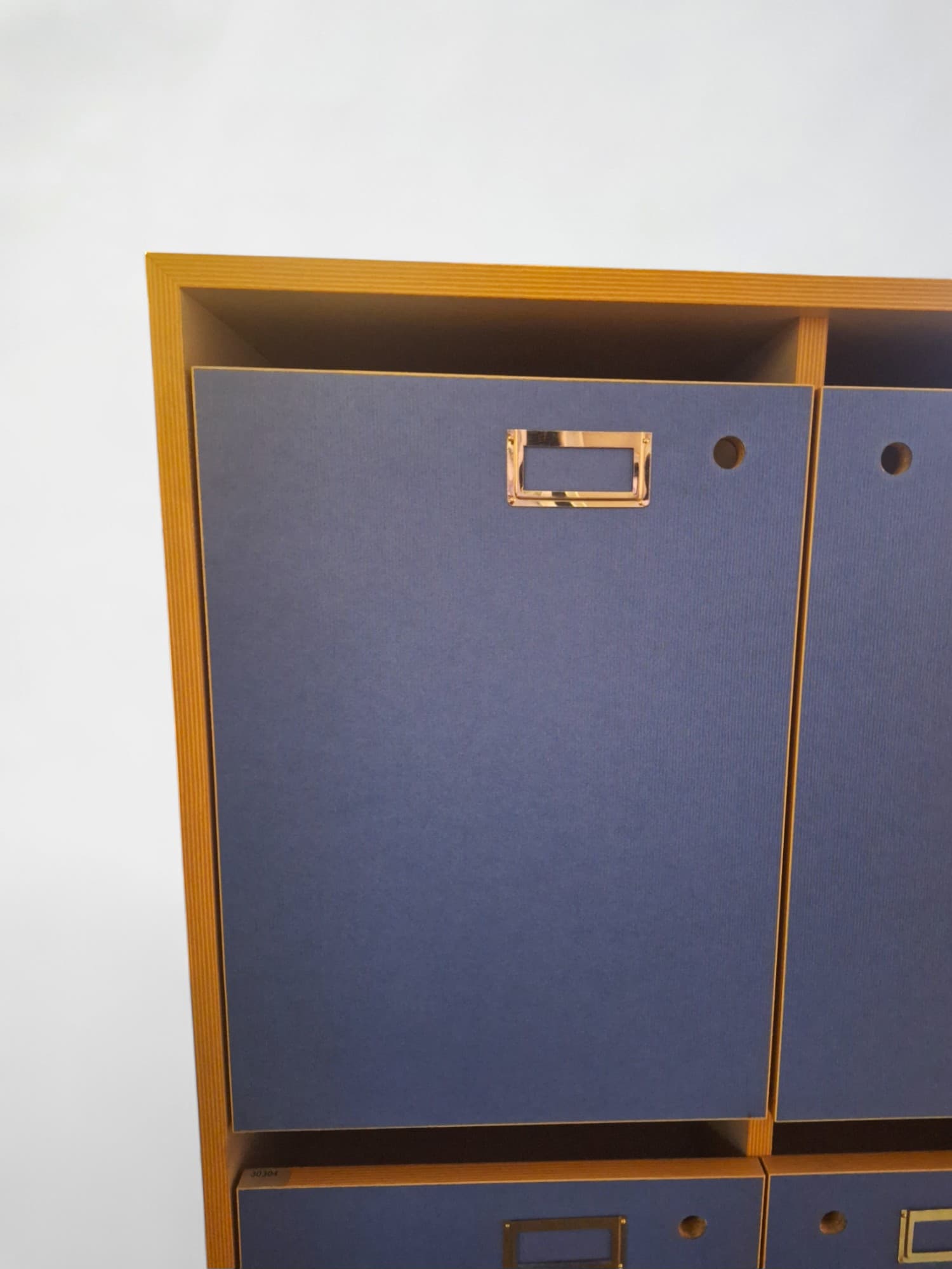 Blue lockers without locks and keys-2