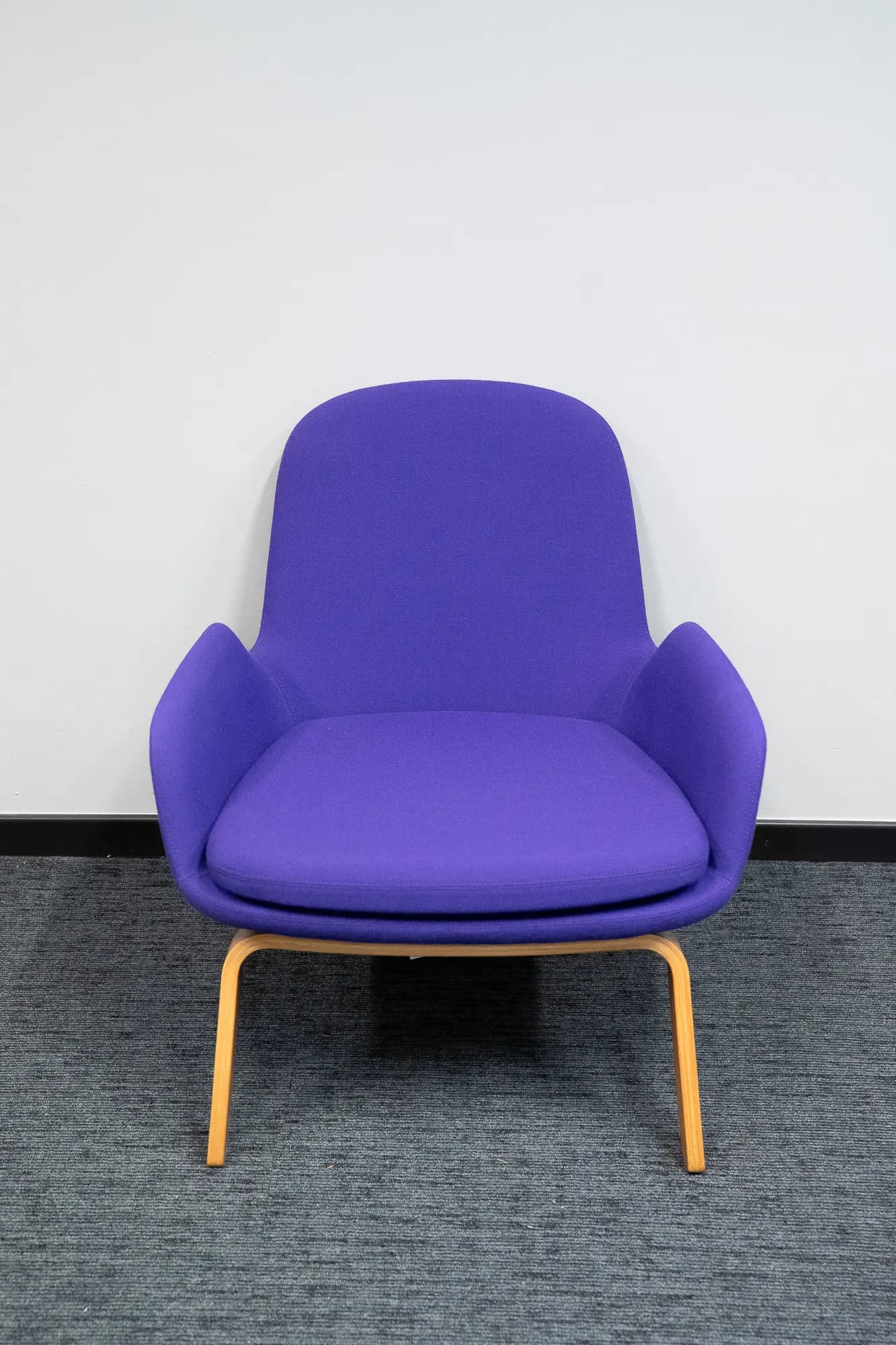 Main Line NORMANN purple low Armchair on Oak legs-3