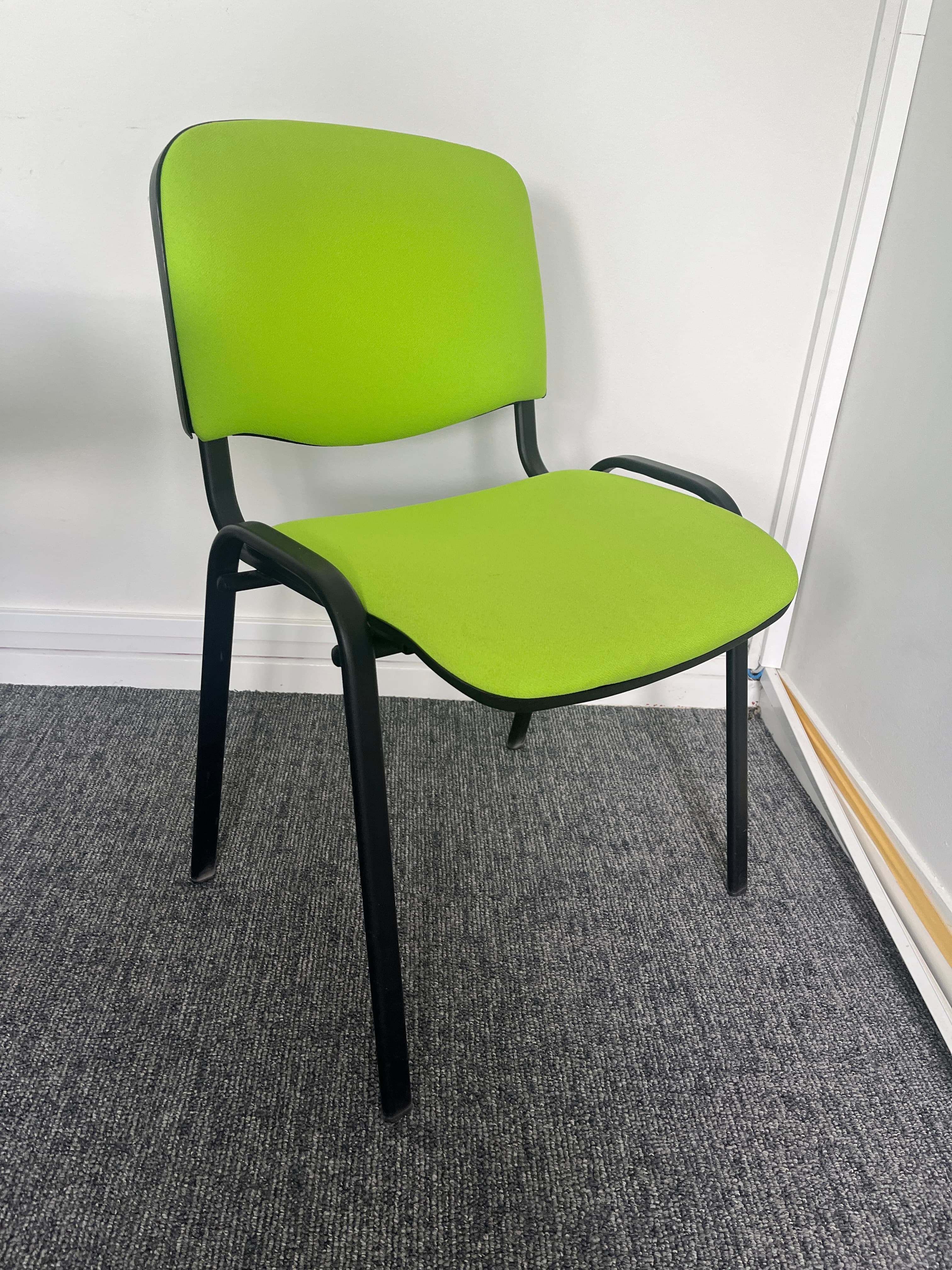 Nowystyle flash green meeting chair without armrests-1
