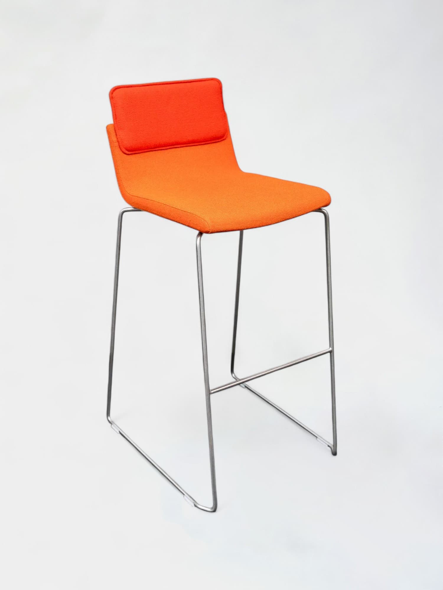 Gispen orange fabric high stool-0