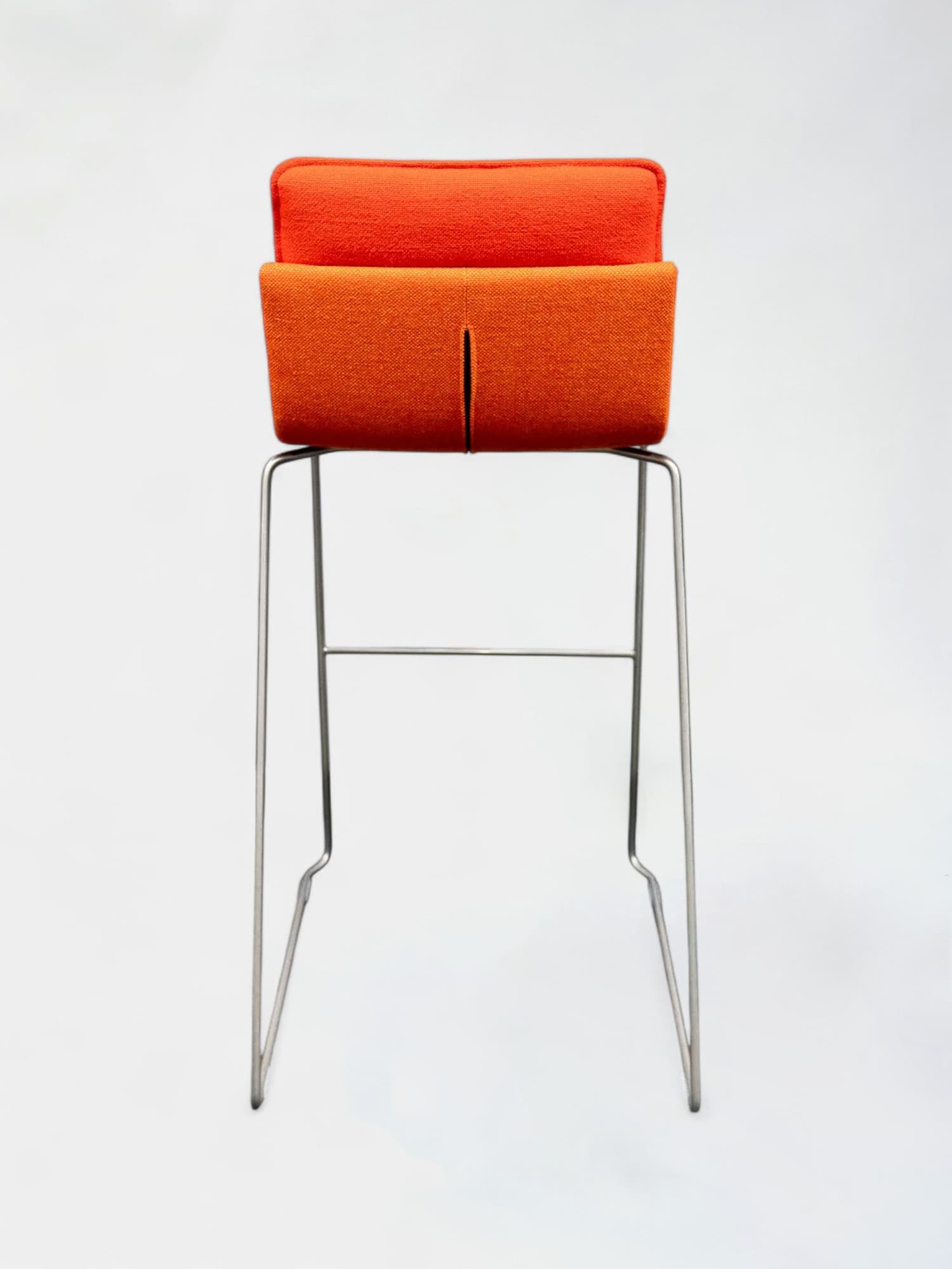 Gispen orange fabric high stool-3
