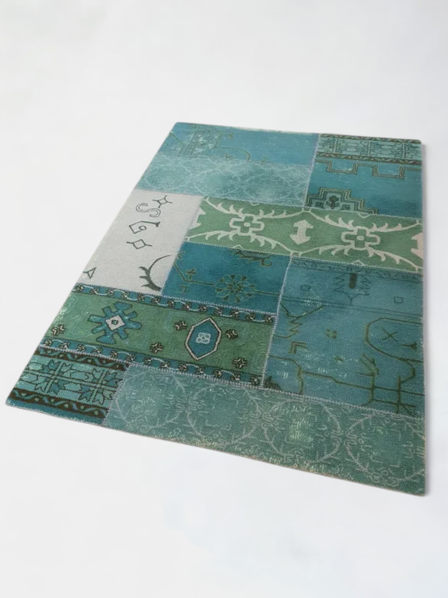 Tapis IKEA turquoise et vert