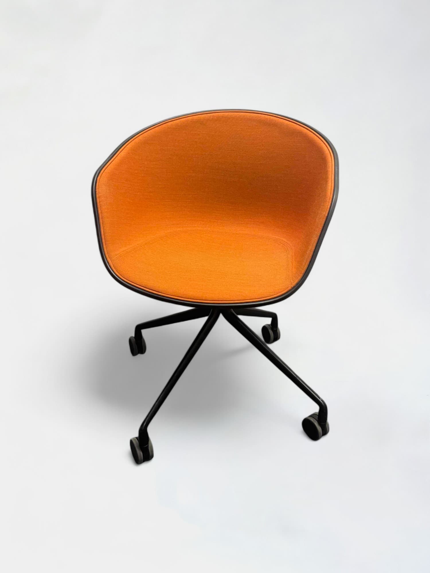 Chaise à roulettes Hay Orange et Noir-0