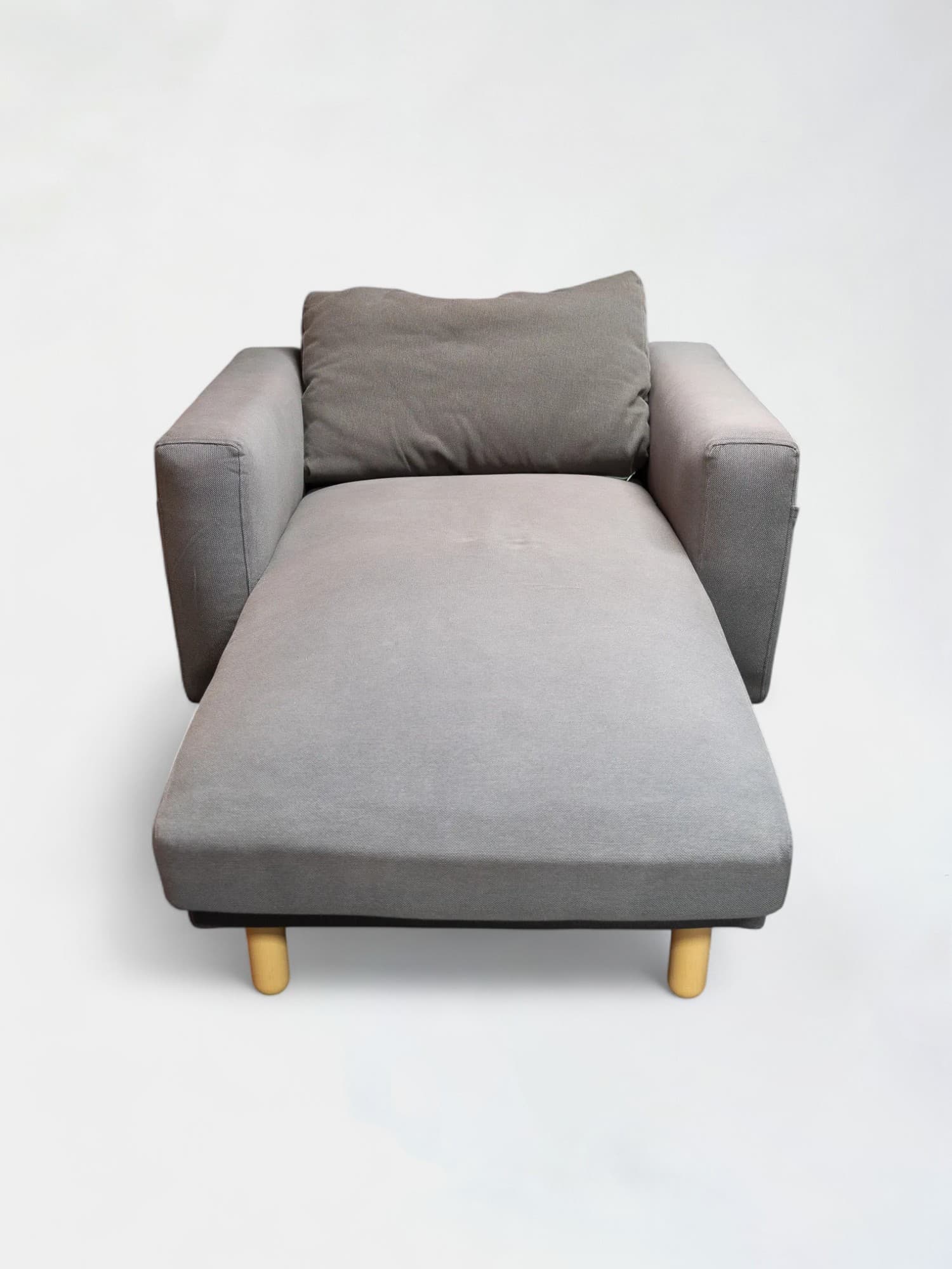Meridian taupe gray armchair