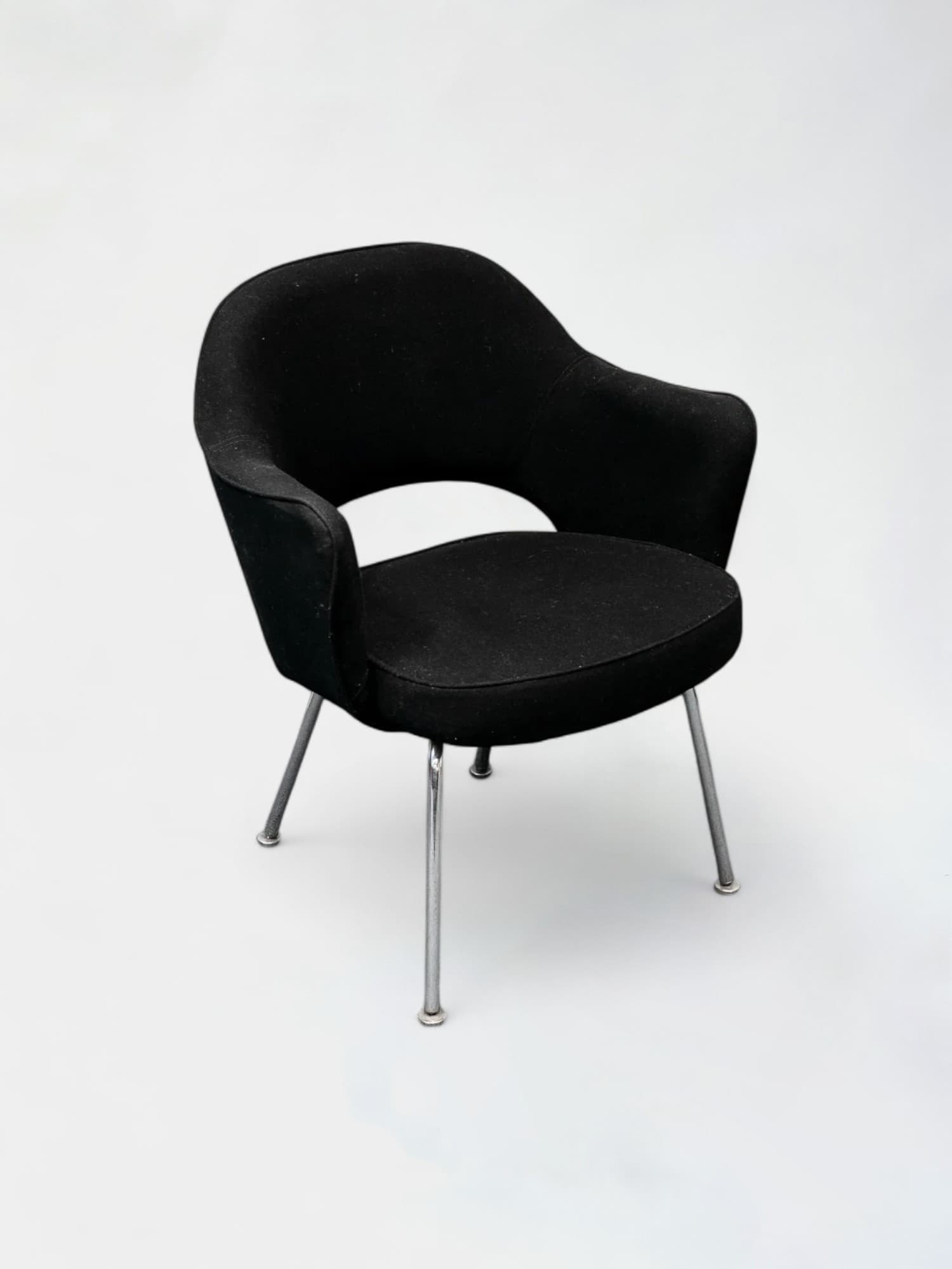 Fauteuil en tissu noir-0