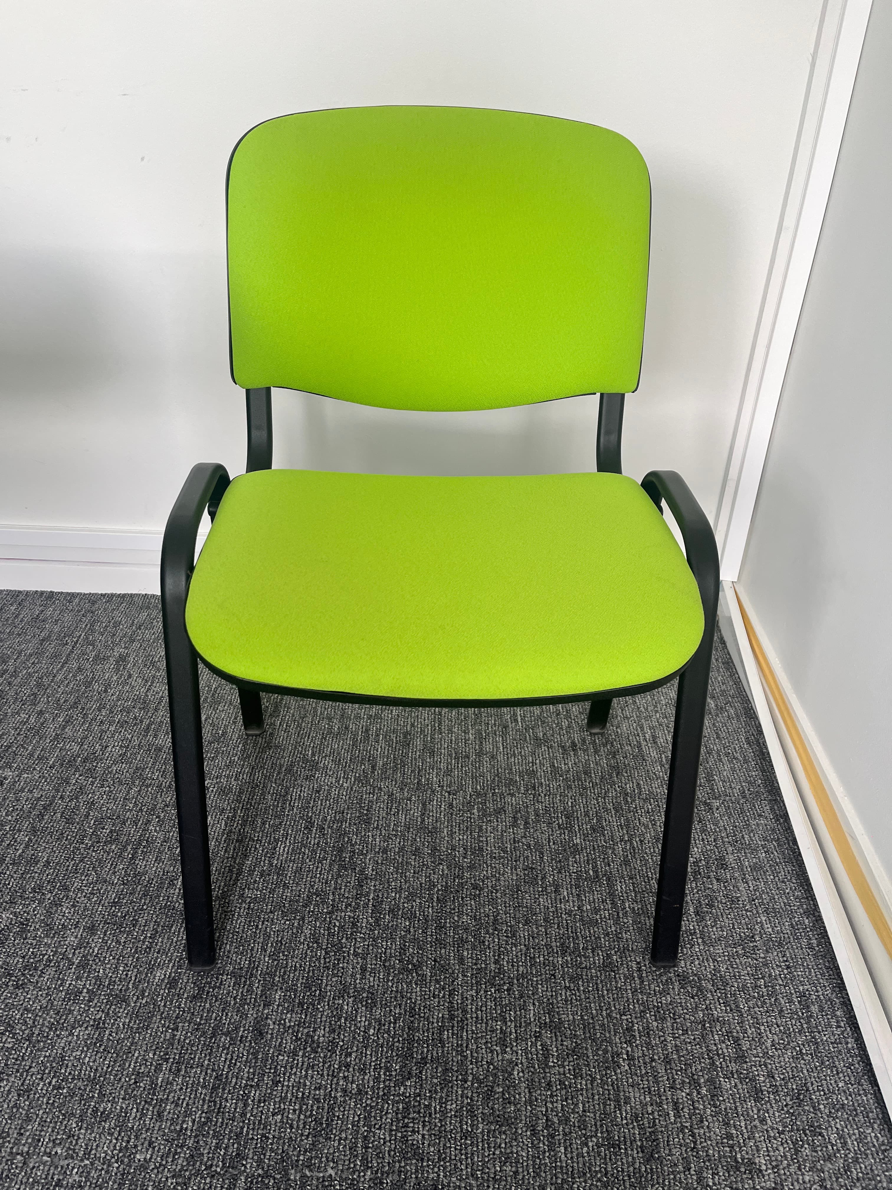 Nowystyle flash green meeting chair without armrests-2