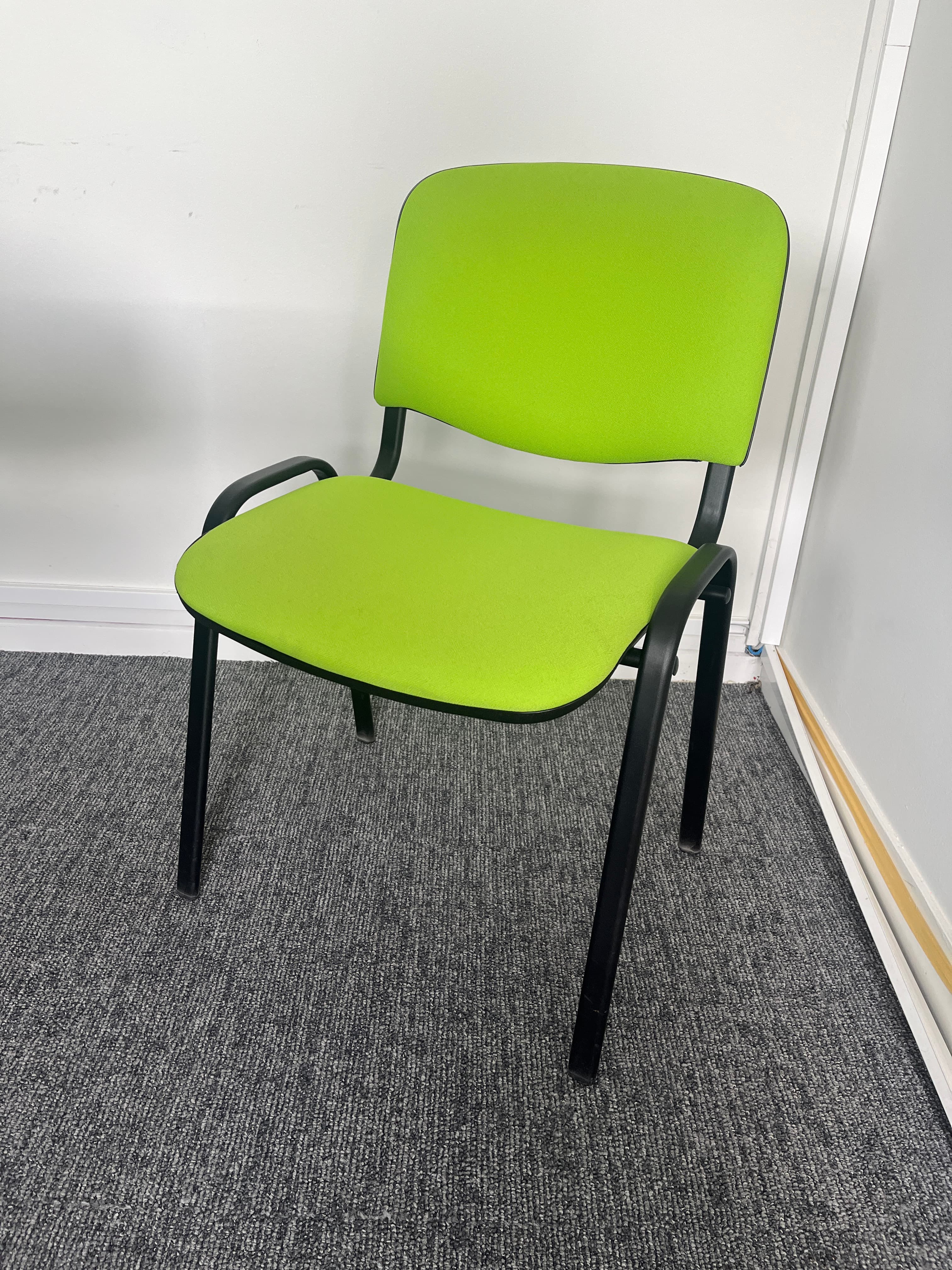Nowystyle flash green meeting chair without armrests-3
