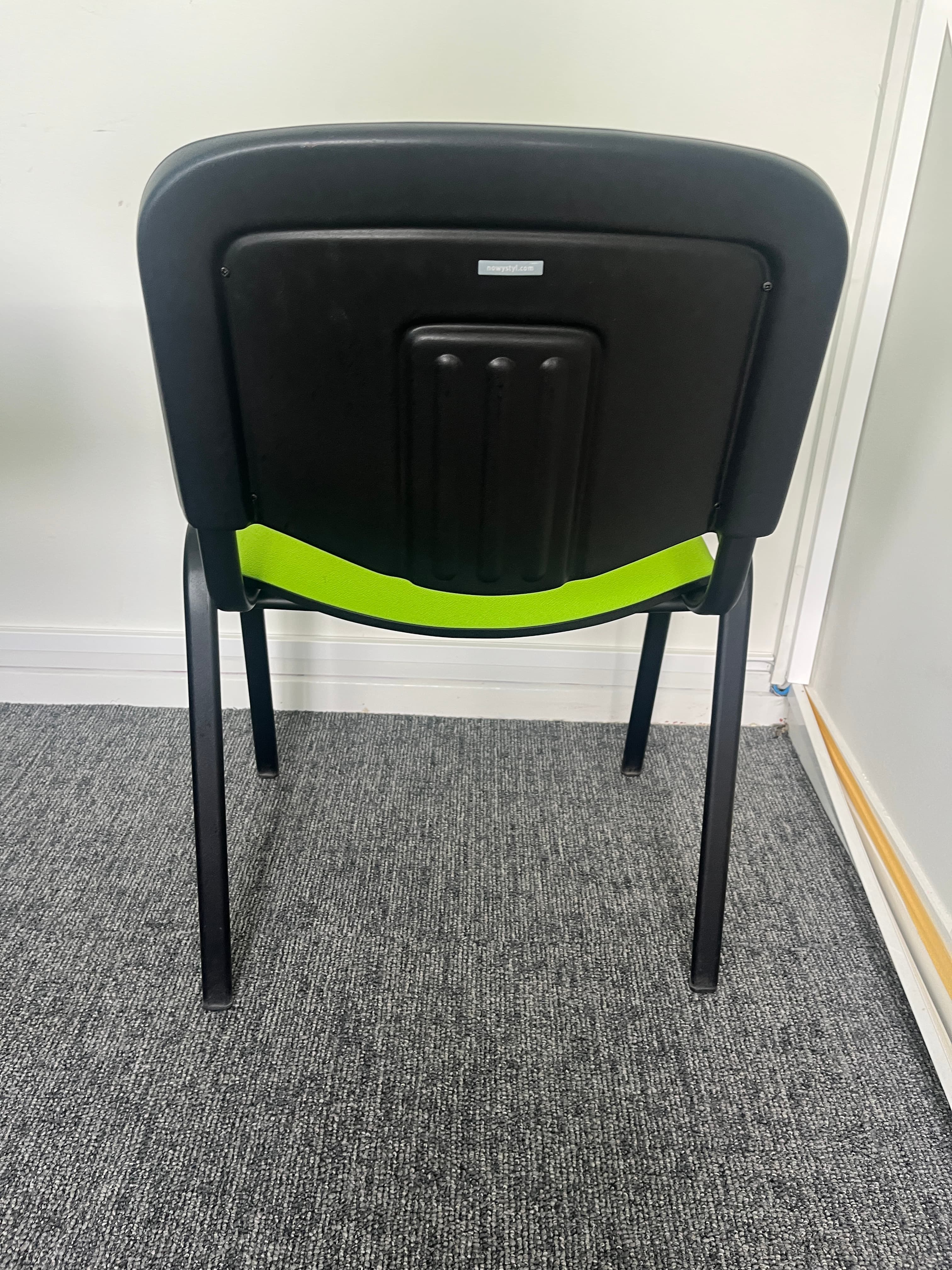 Nowystyle flash green meeting chair without armrests-4