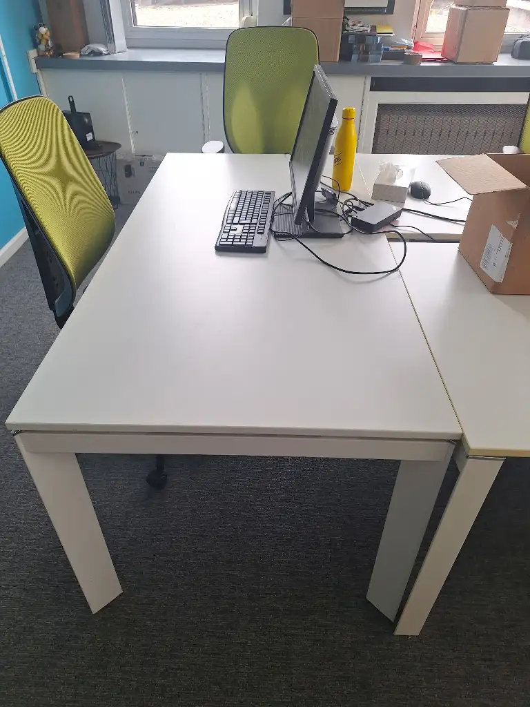 160cm white desk