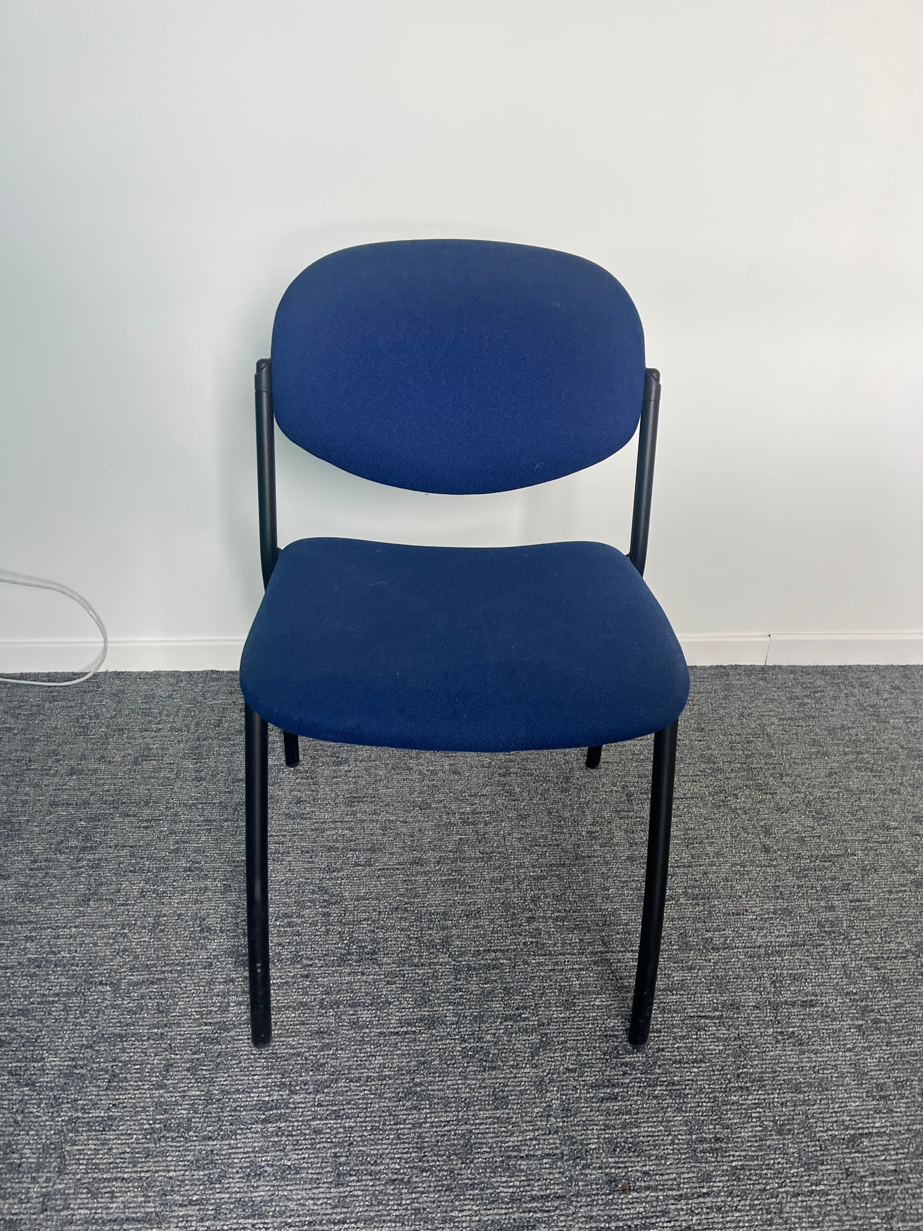 Blue navy meeting chair without armrests-3