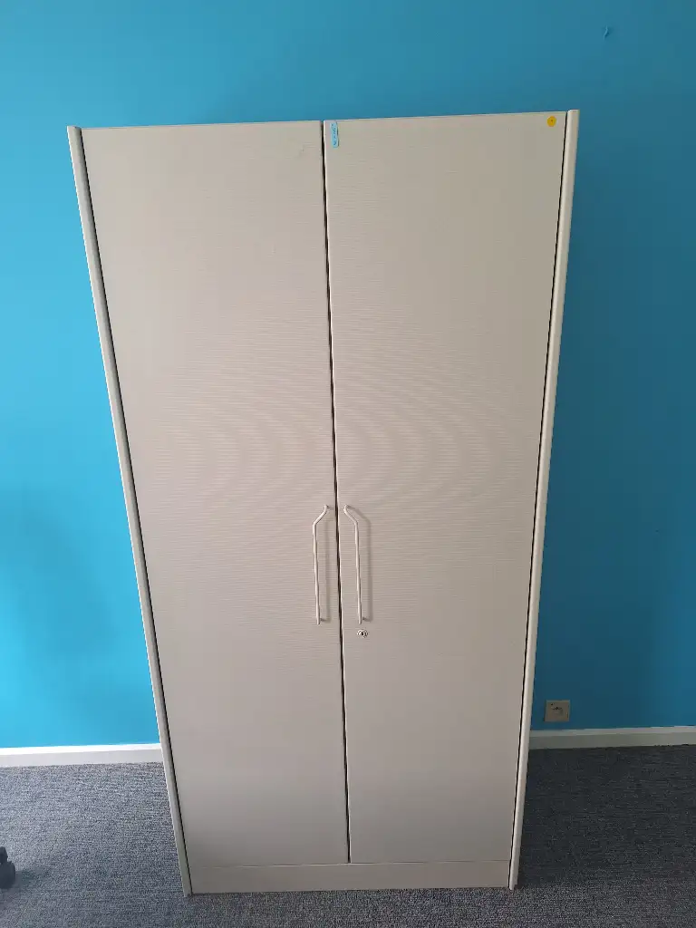 185cm armoire gris-blanc-1