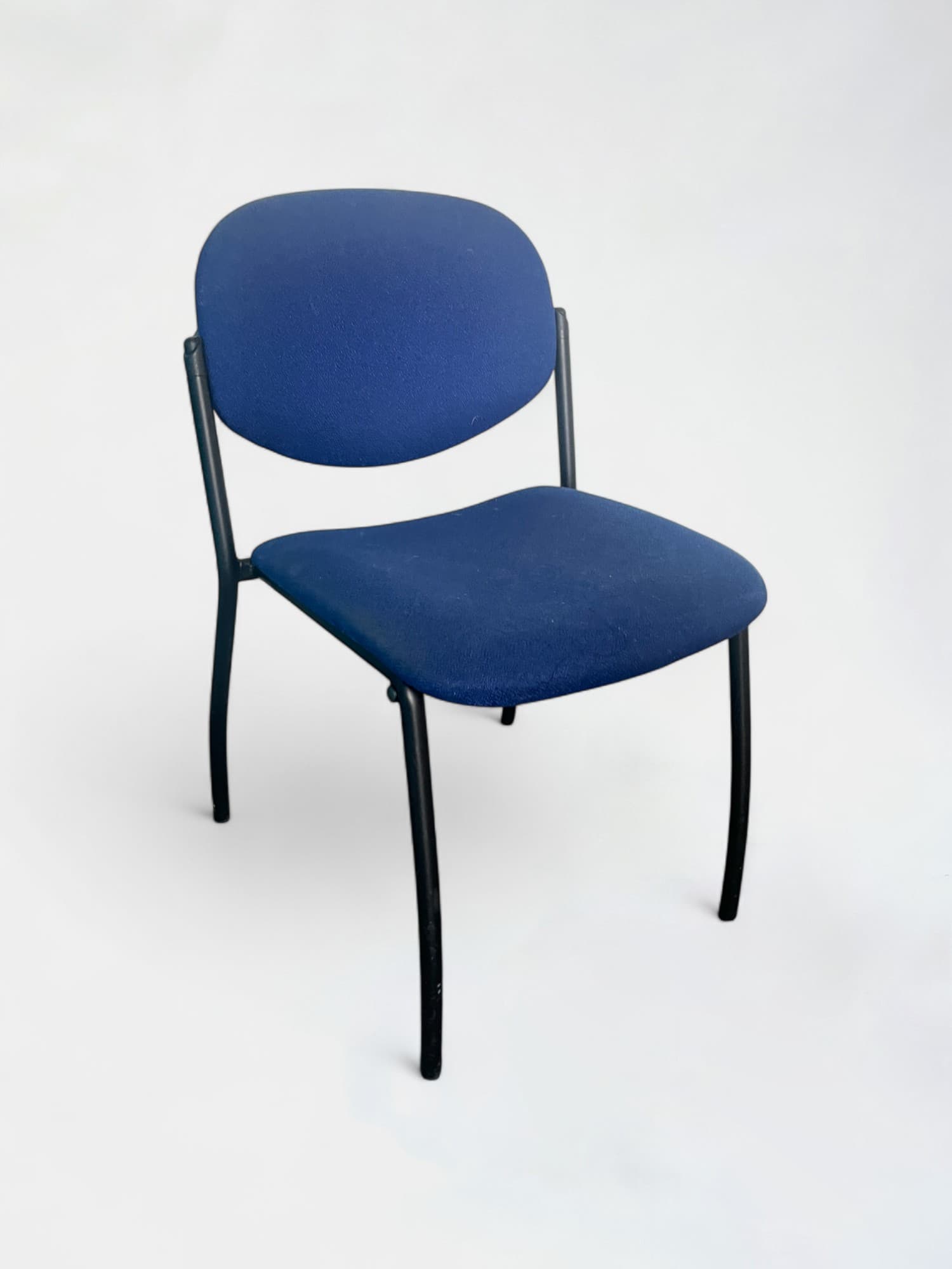 Blue navy meeting chair without armrests