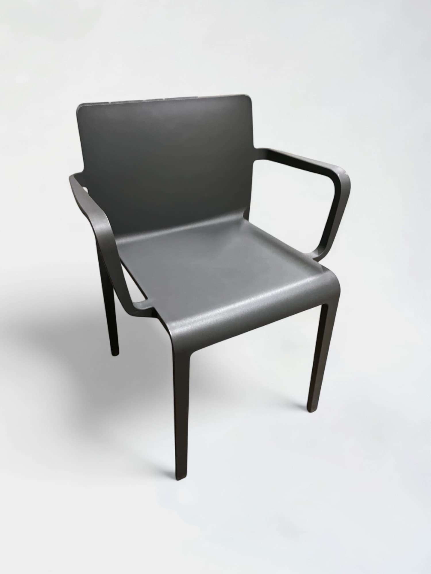 Volt Pedrali dark grey stackable plastic chair