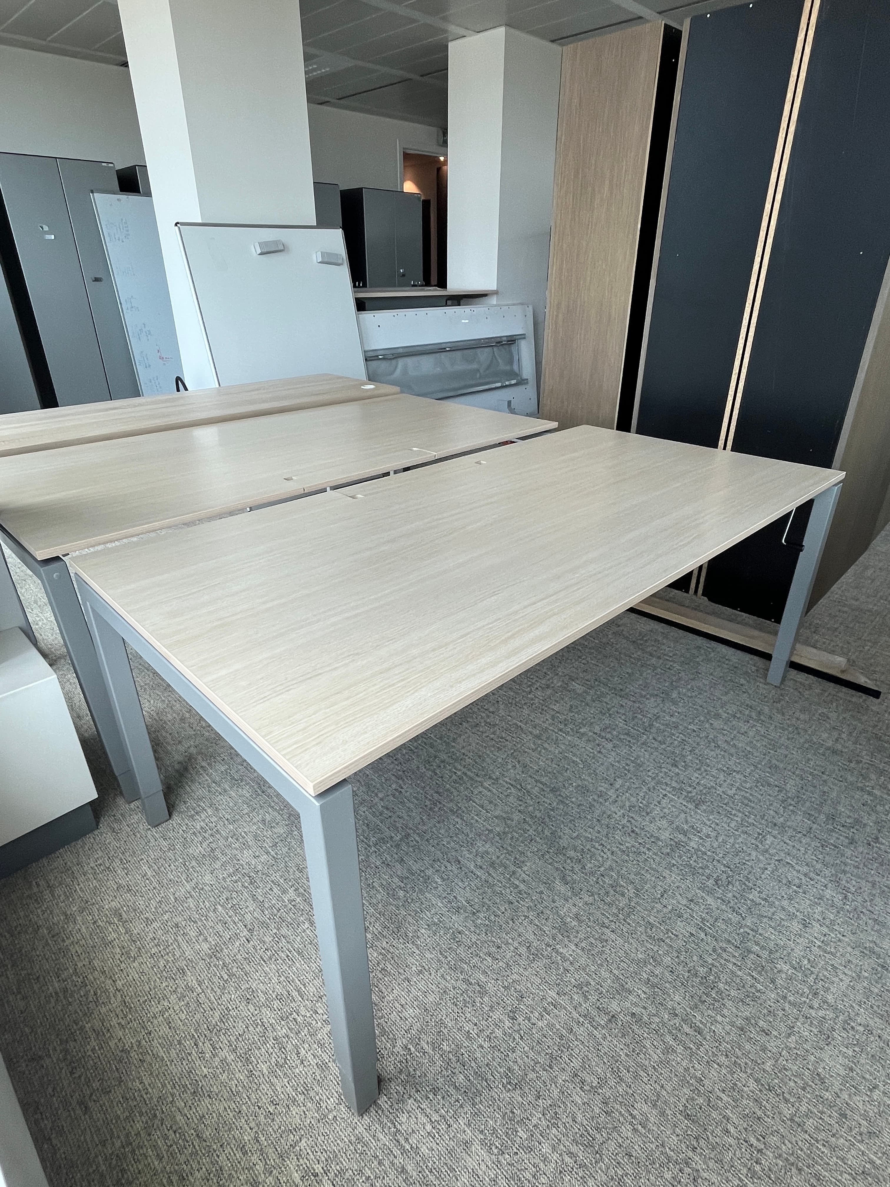 180cm laminate desk with top access and adjustable height-1