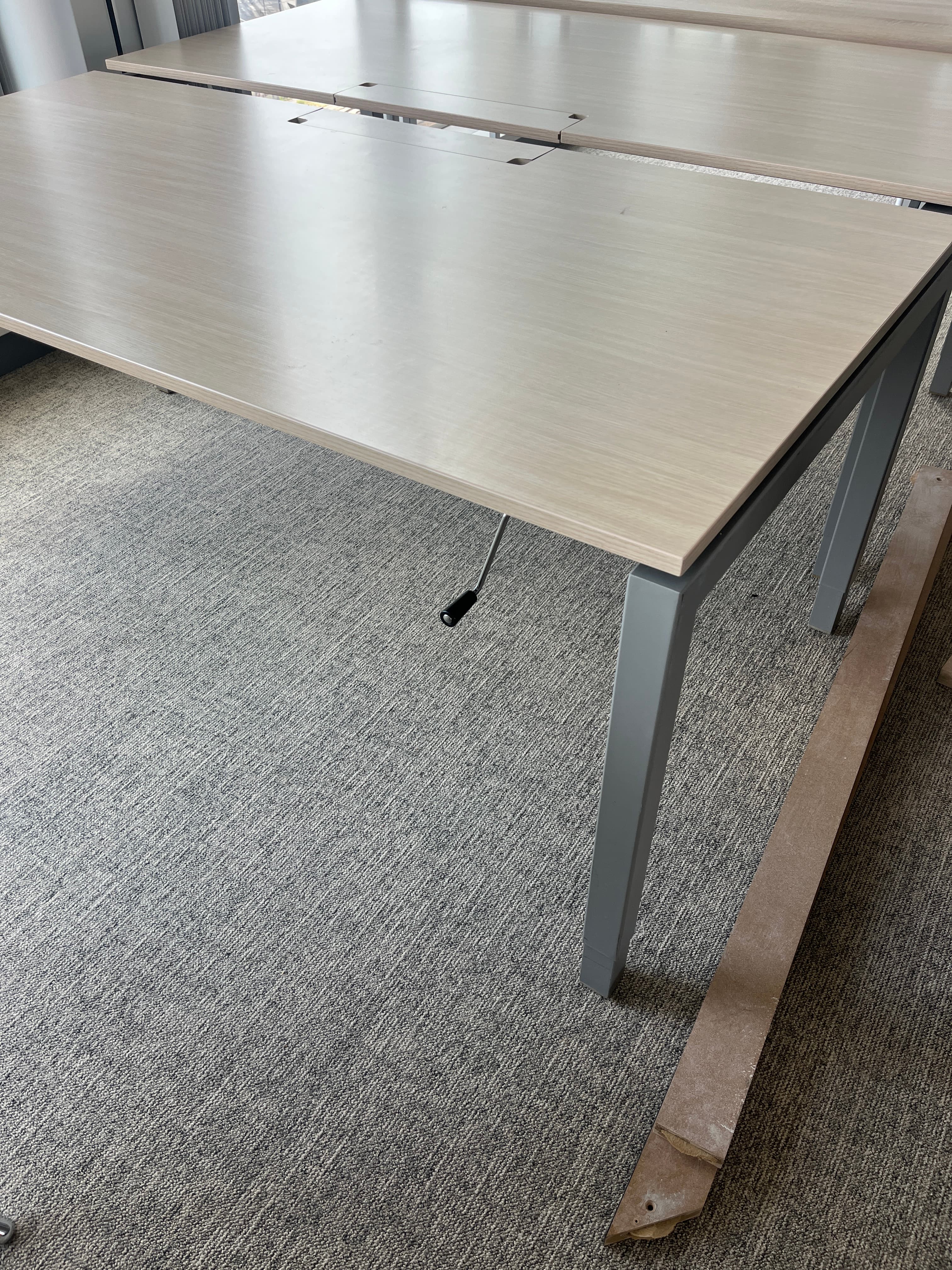 180cm laminate desk with top access and adjustable height-2