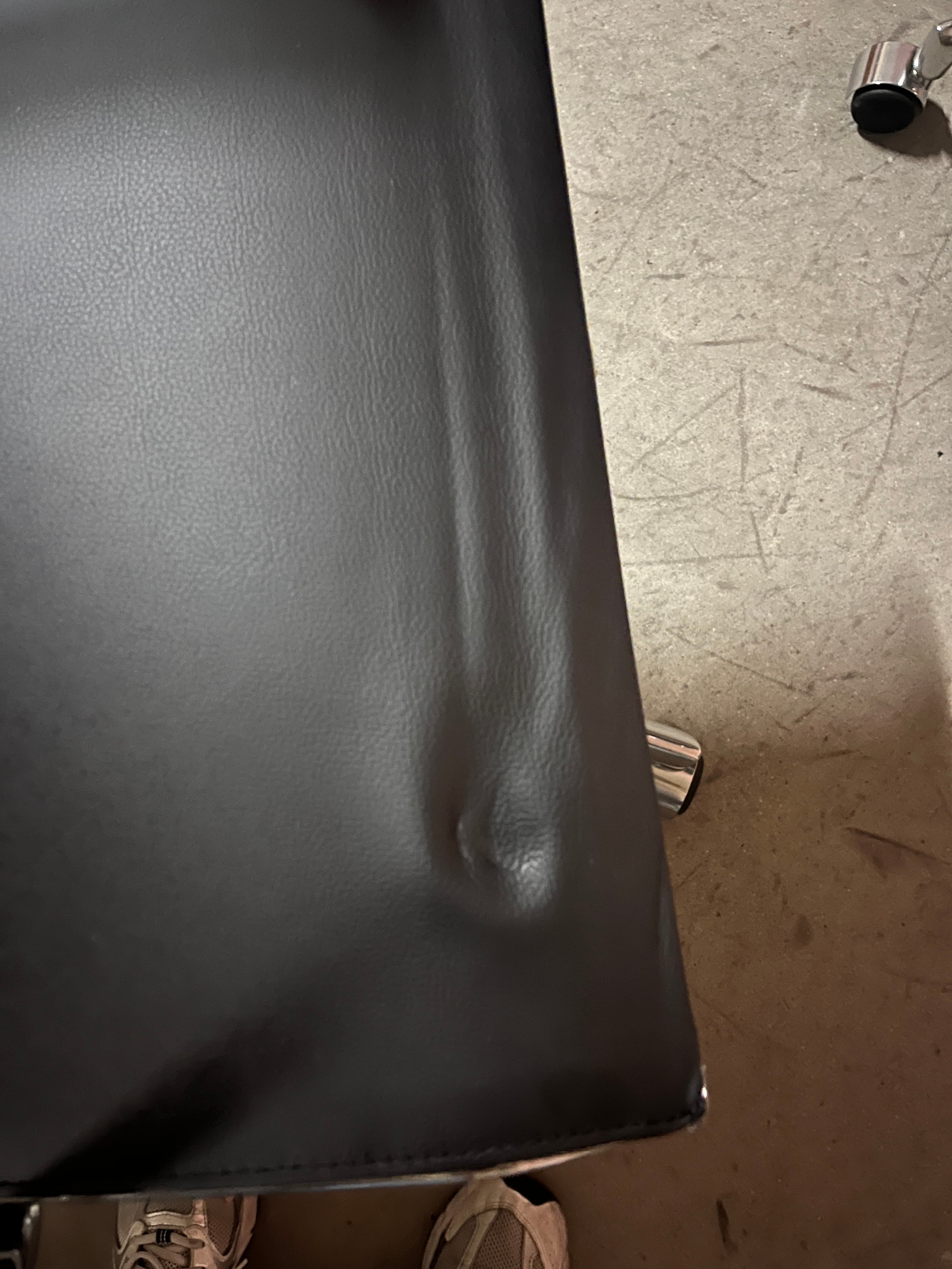 FANTONI ELLE LEATHER Office chair on wheels-6