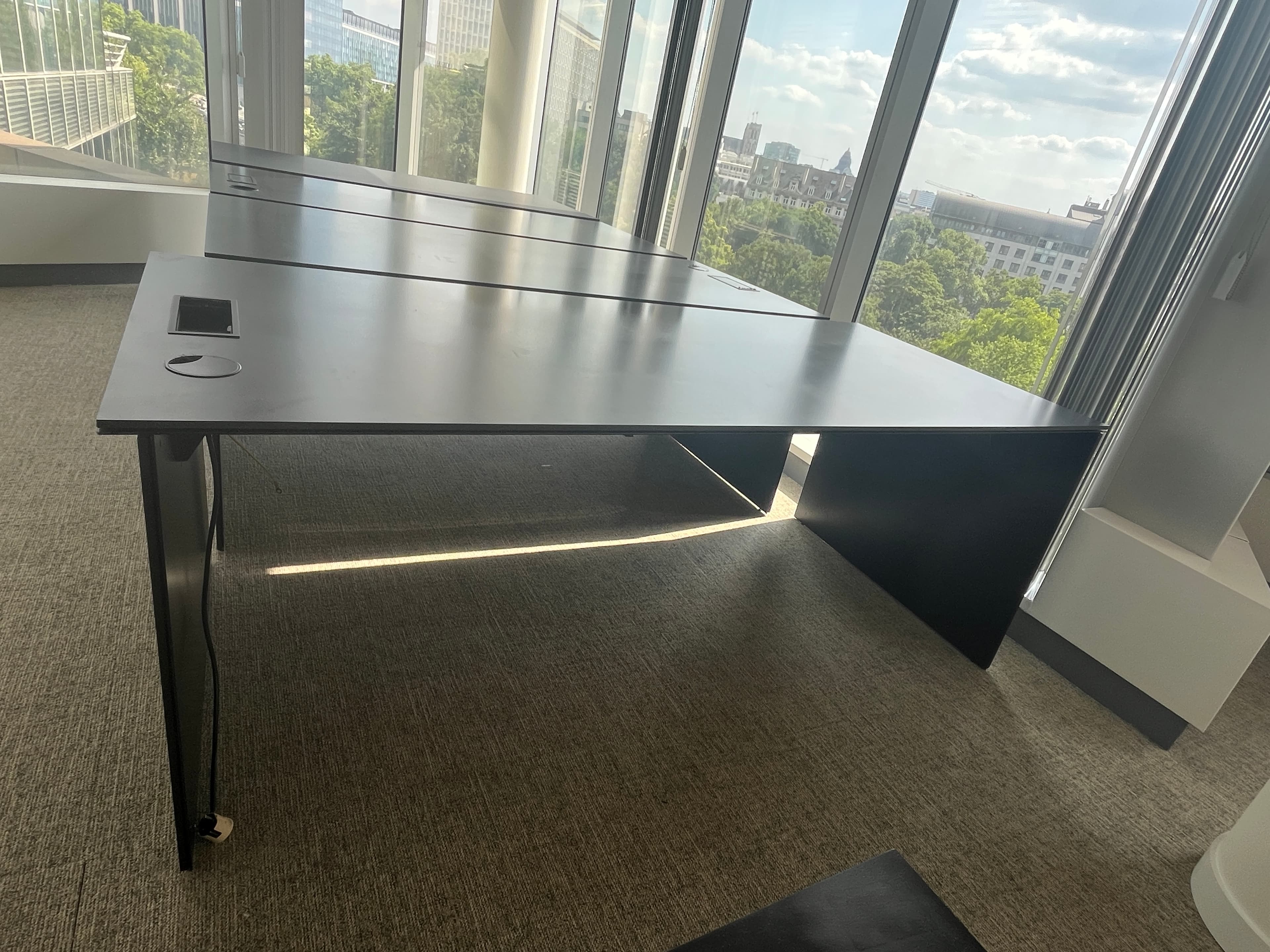 Black wood Table with Rectangular Shape and top access-1