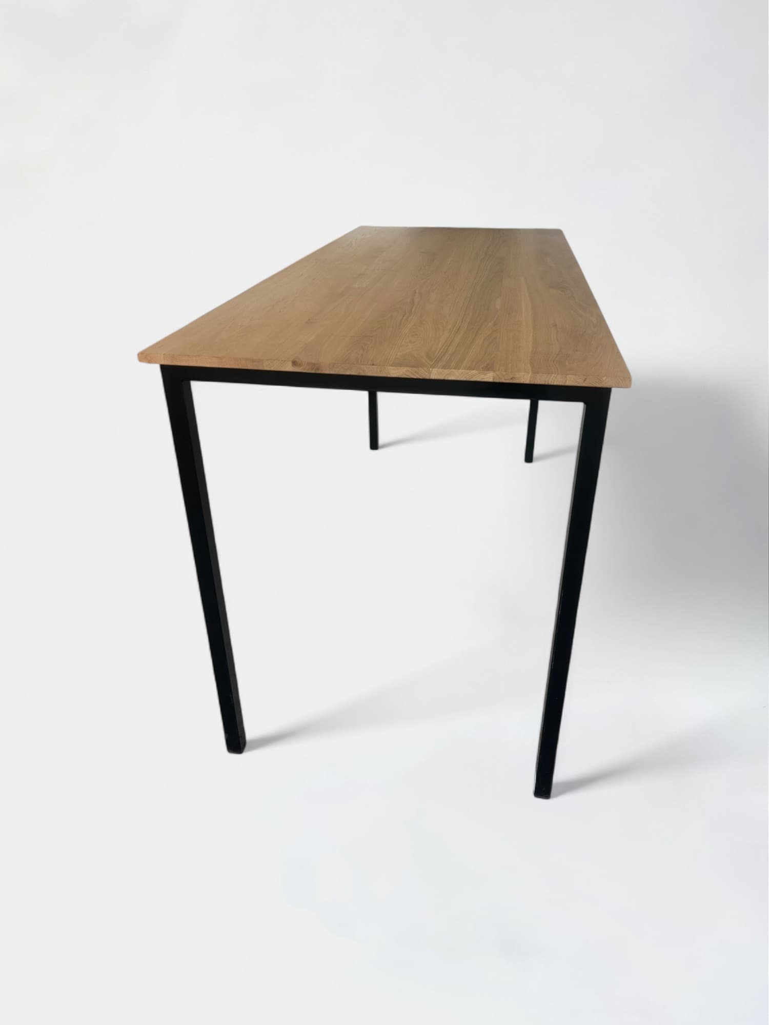 Wooden high table with black structure-2