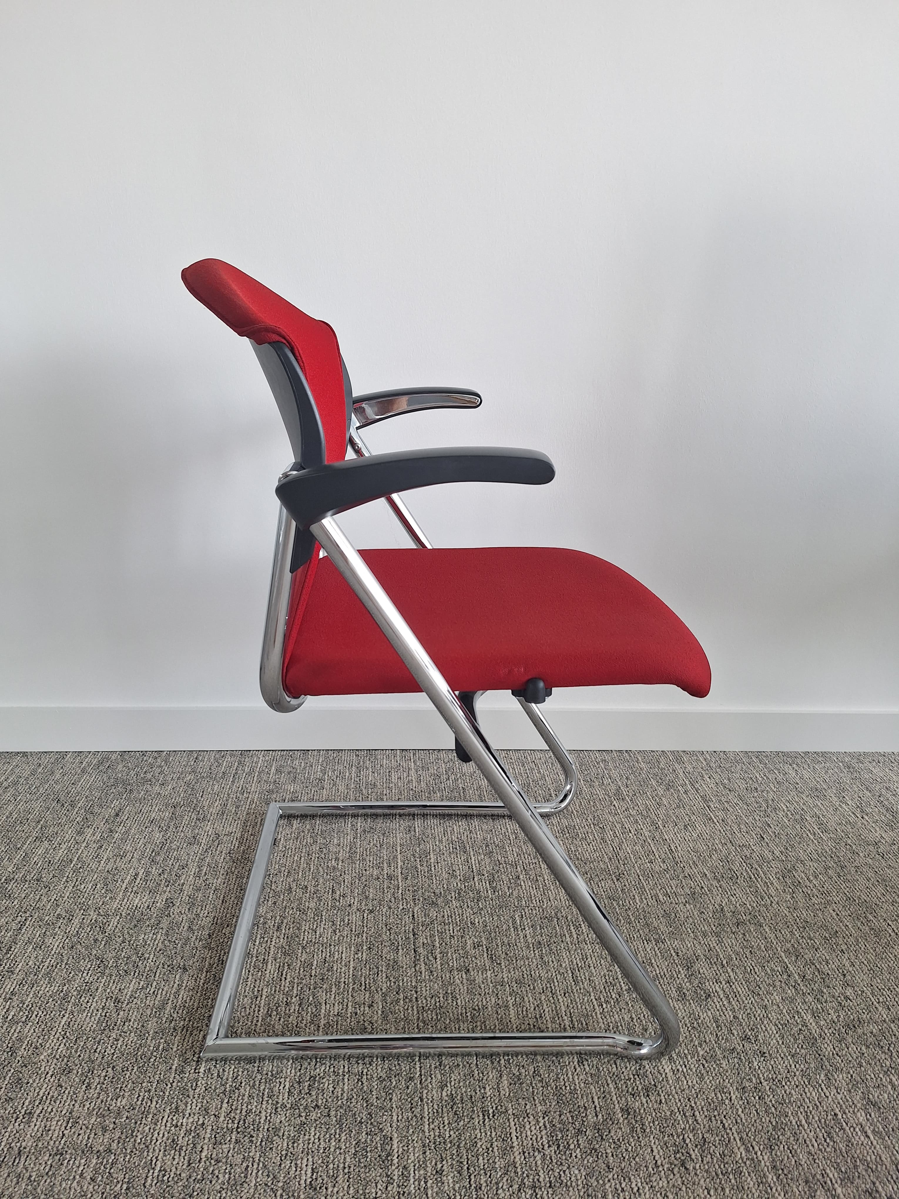 Drabert red meeting chair-2