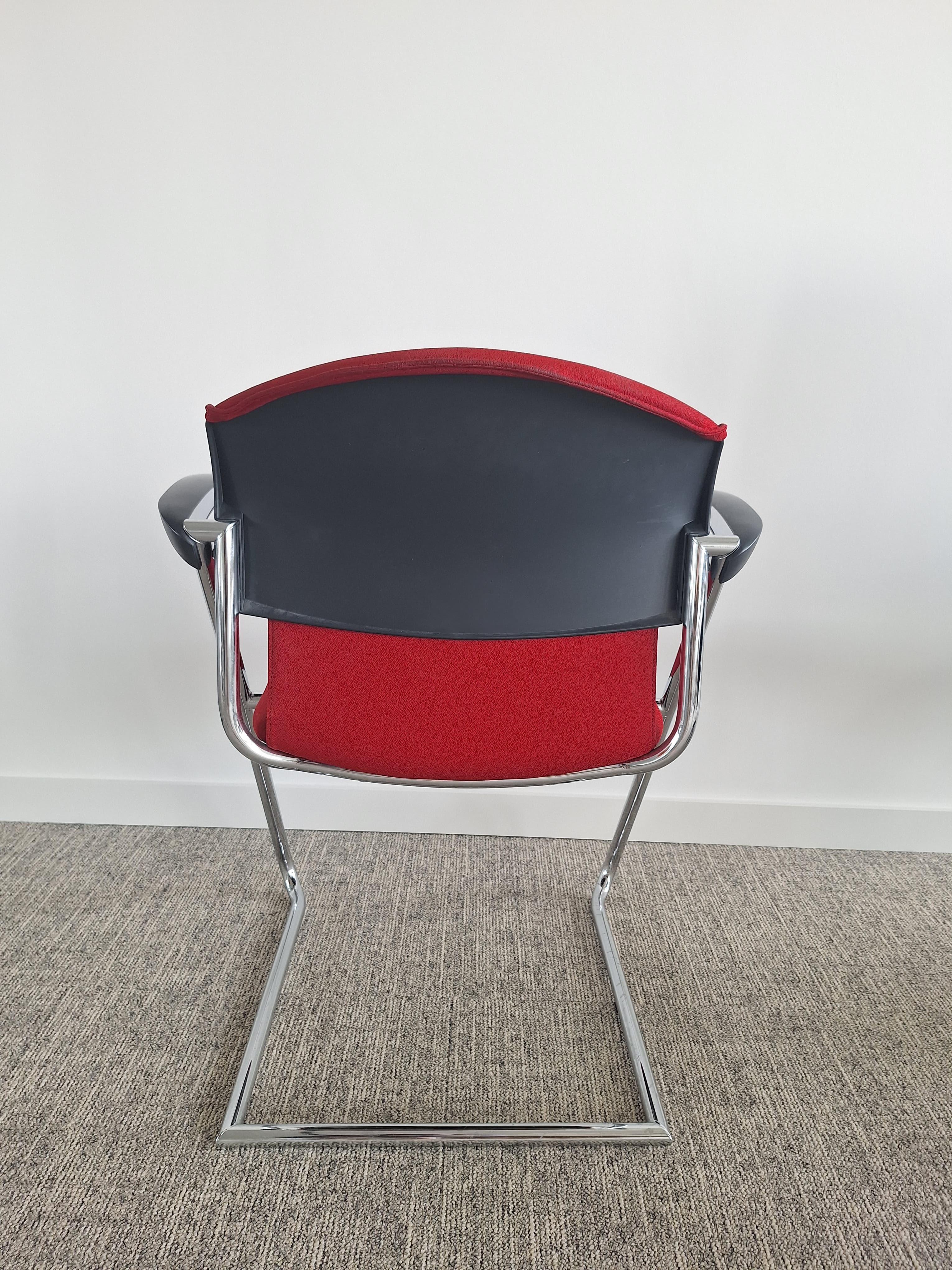Drabert red meeting chair-1