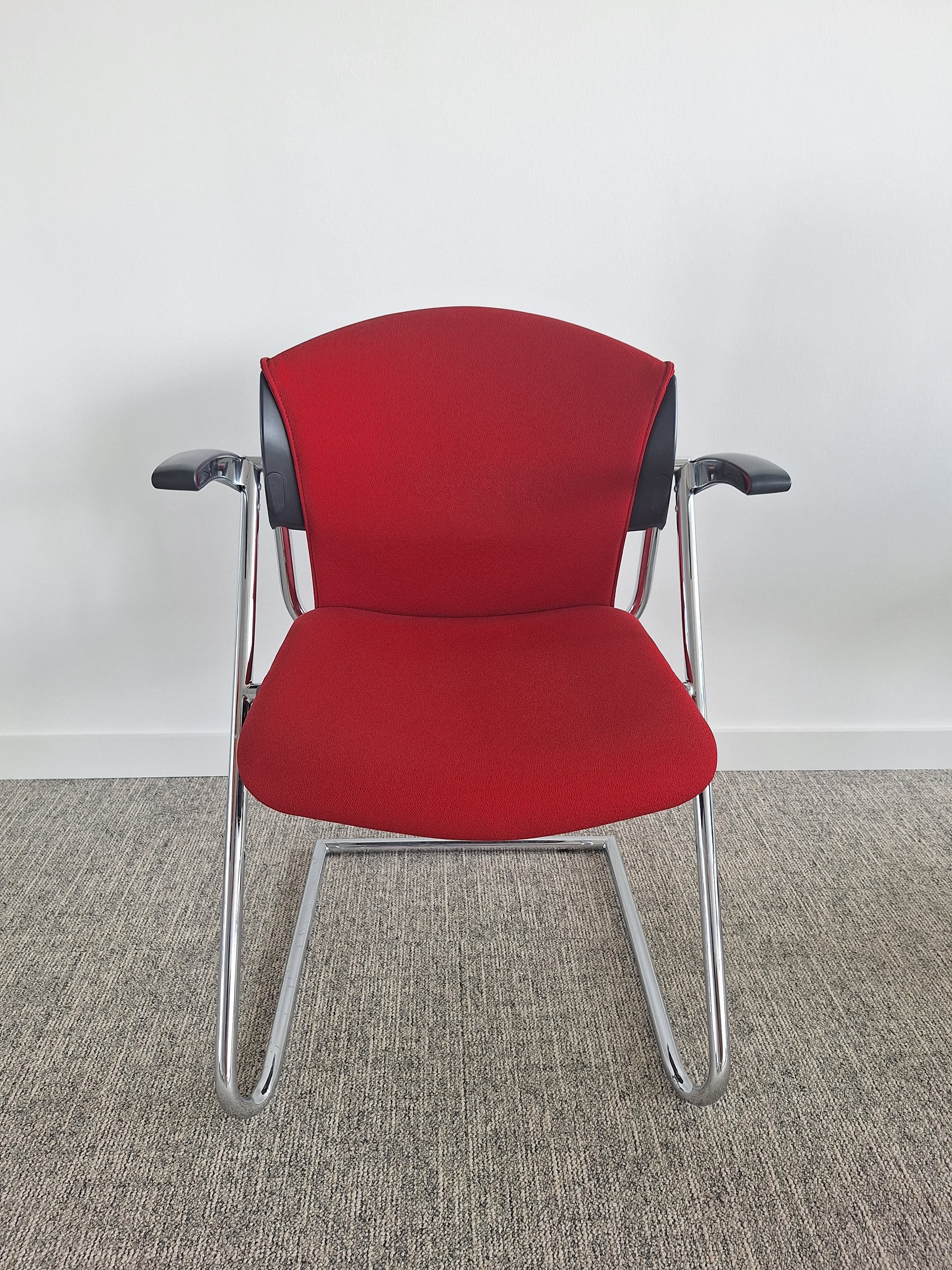 Drabert red meeting chair-4