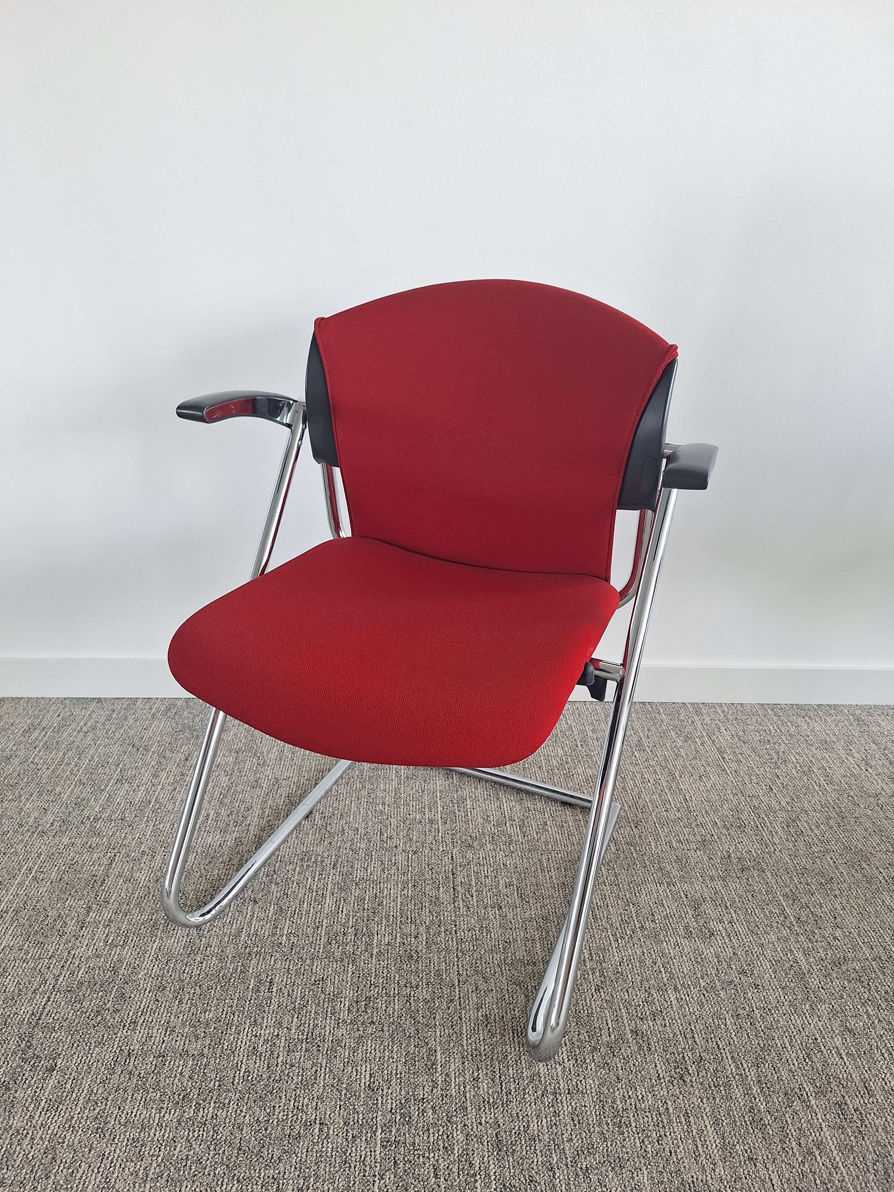 Drabert red meeting chair-3