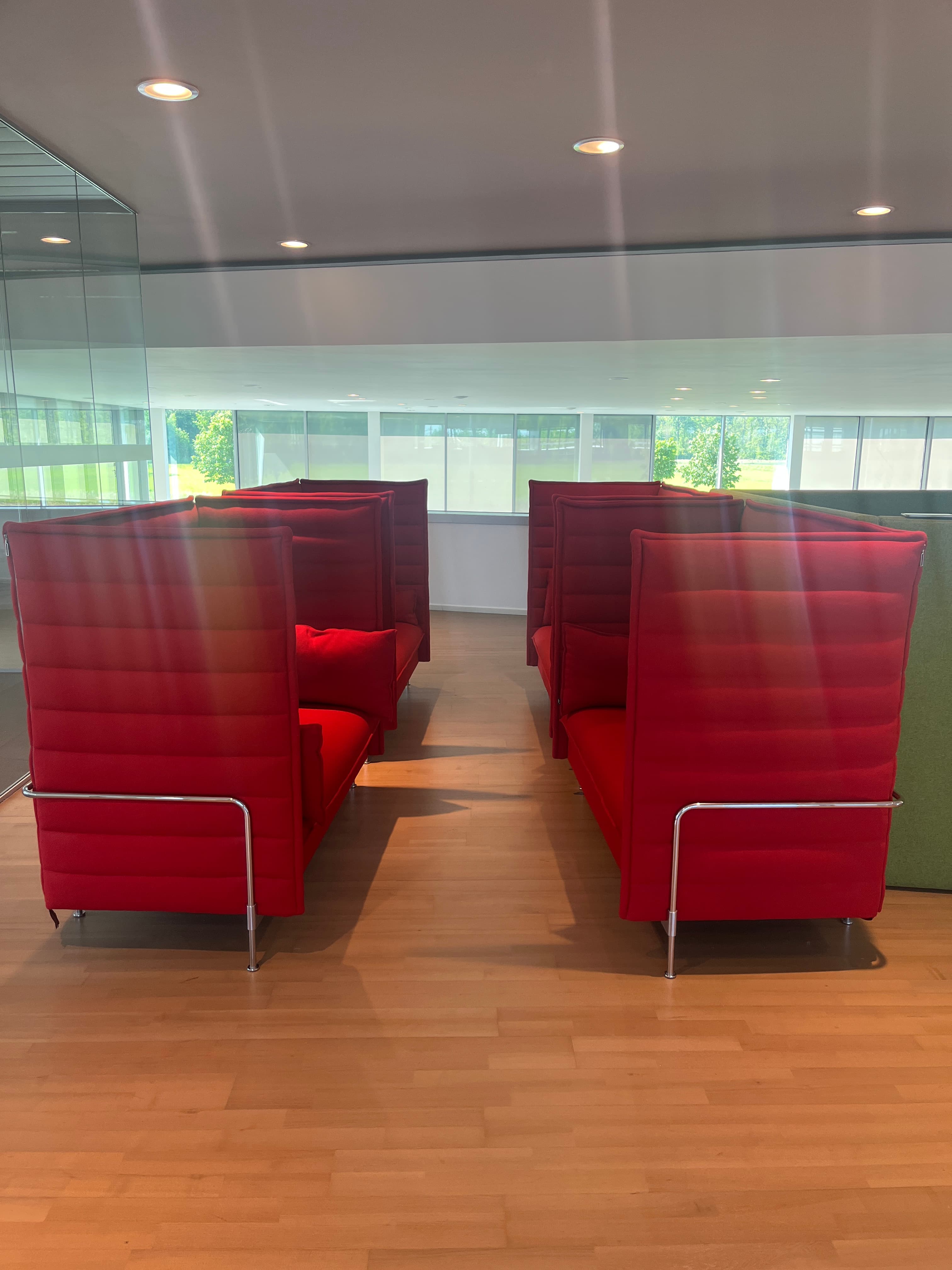 Vitra red 2 seating Alcove-1