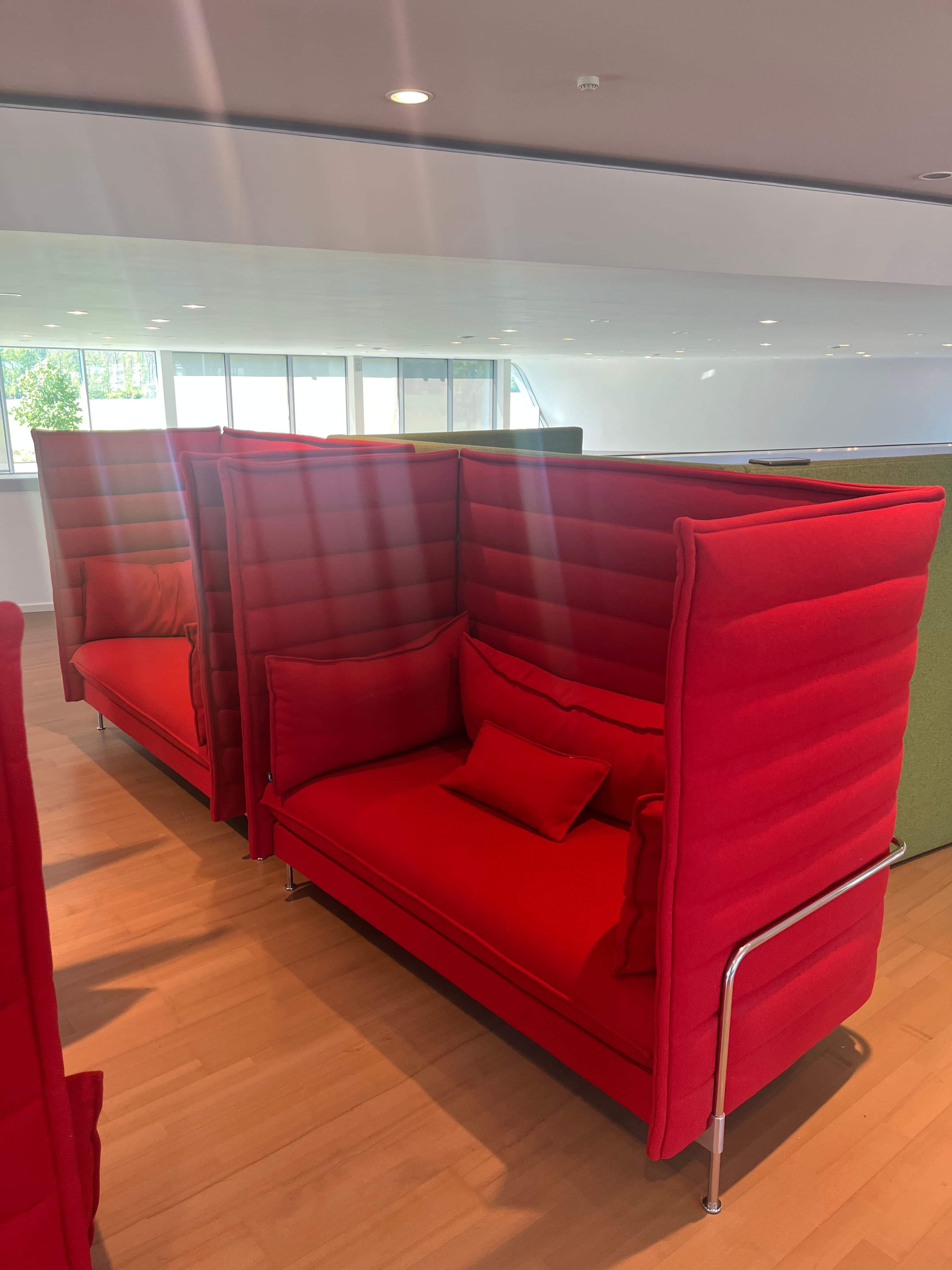 Vitra red 2 seating Alcove-3