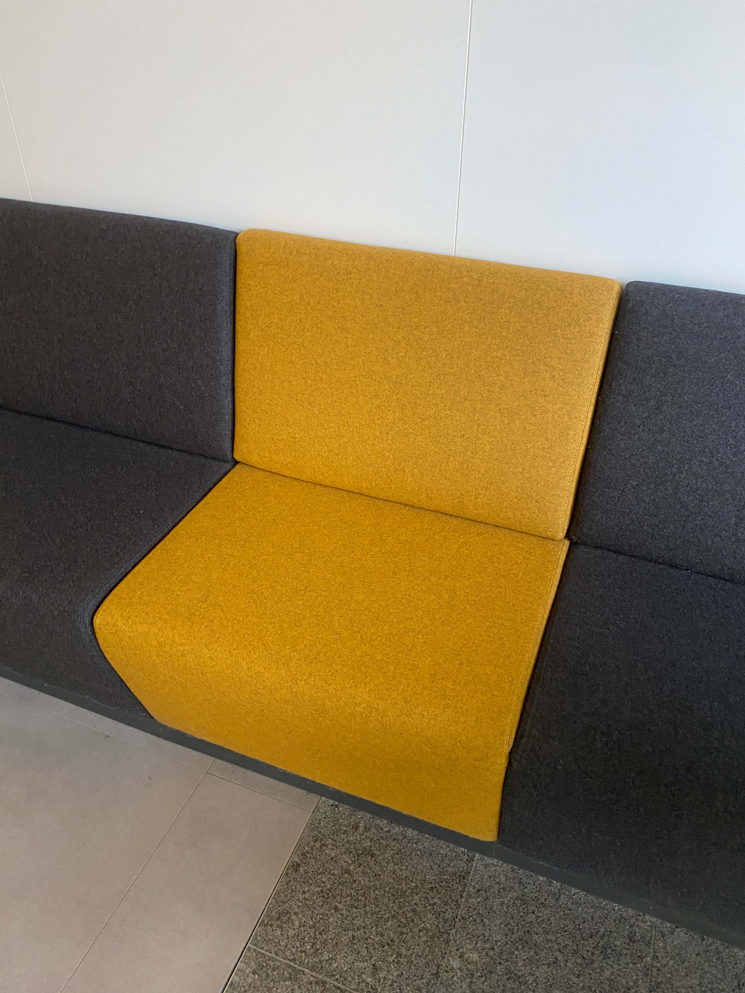Nnof 67cm Mustard fabric bench seat product image