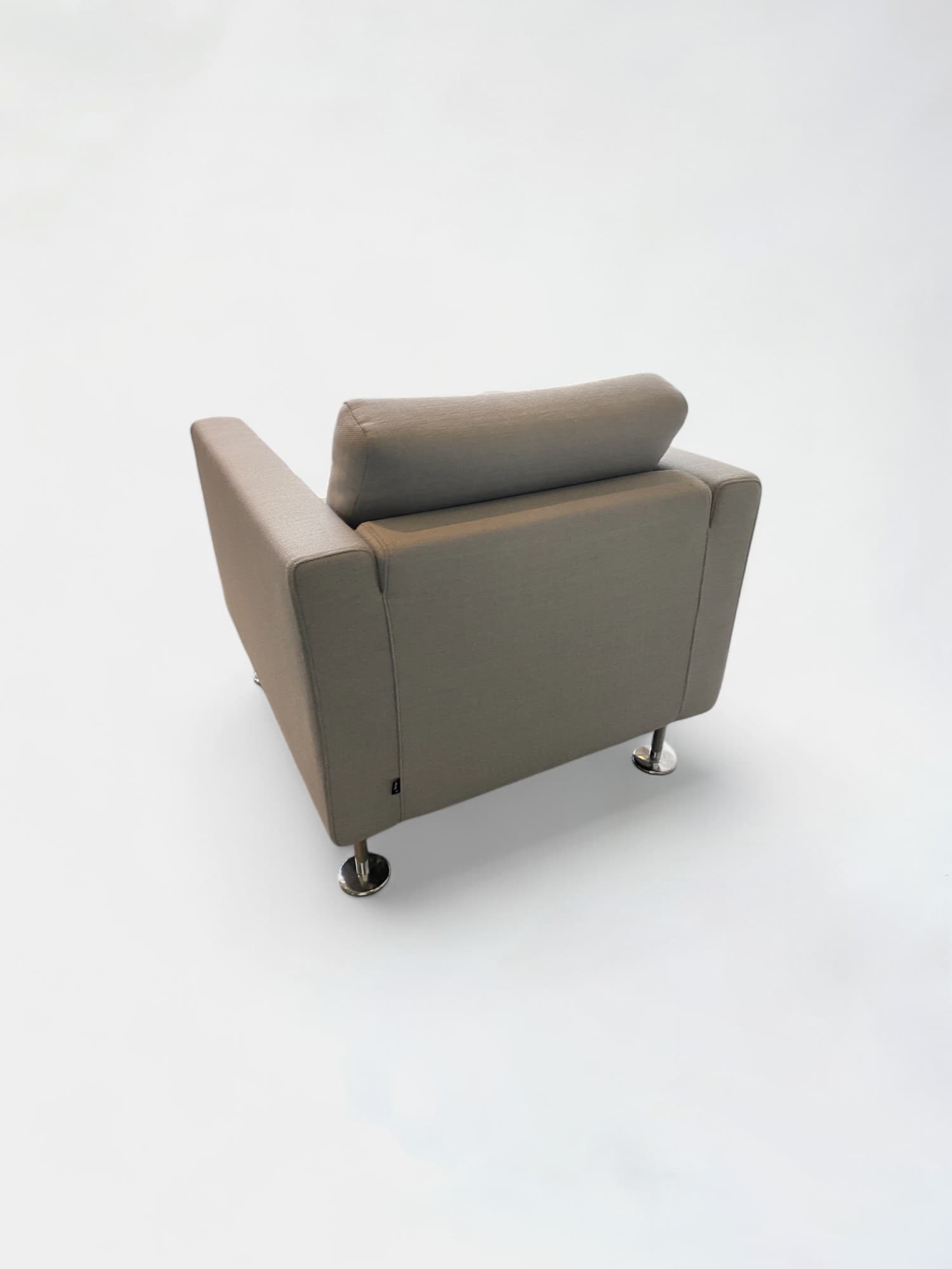 Vitra light Grey armchair-1
