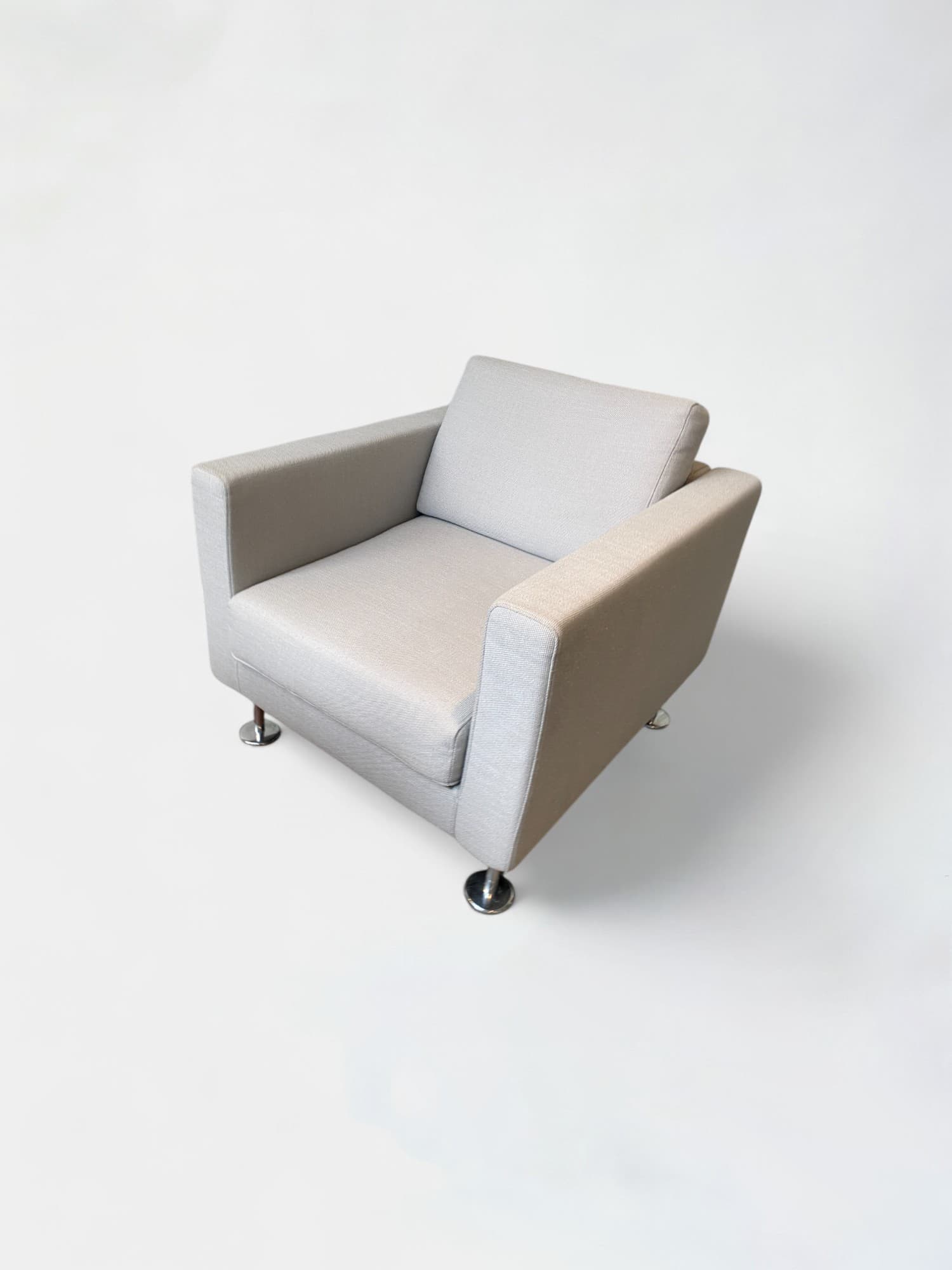 Vitra light Grey armchair-3