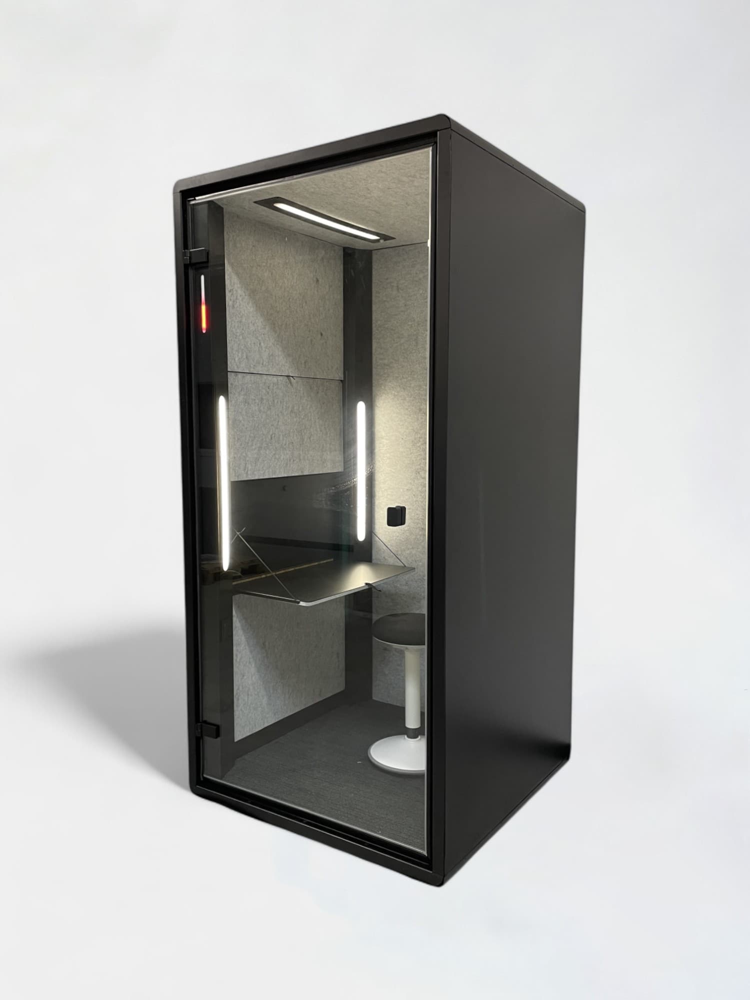Kosy Booth Uno Zwart 1-persoons modulaire akoestische werkcabine-1
