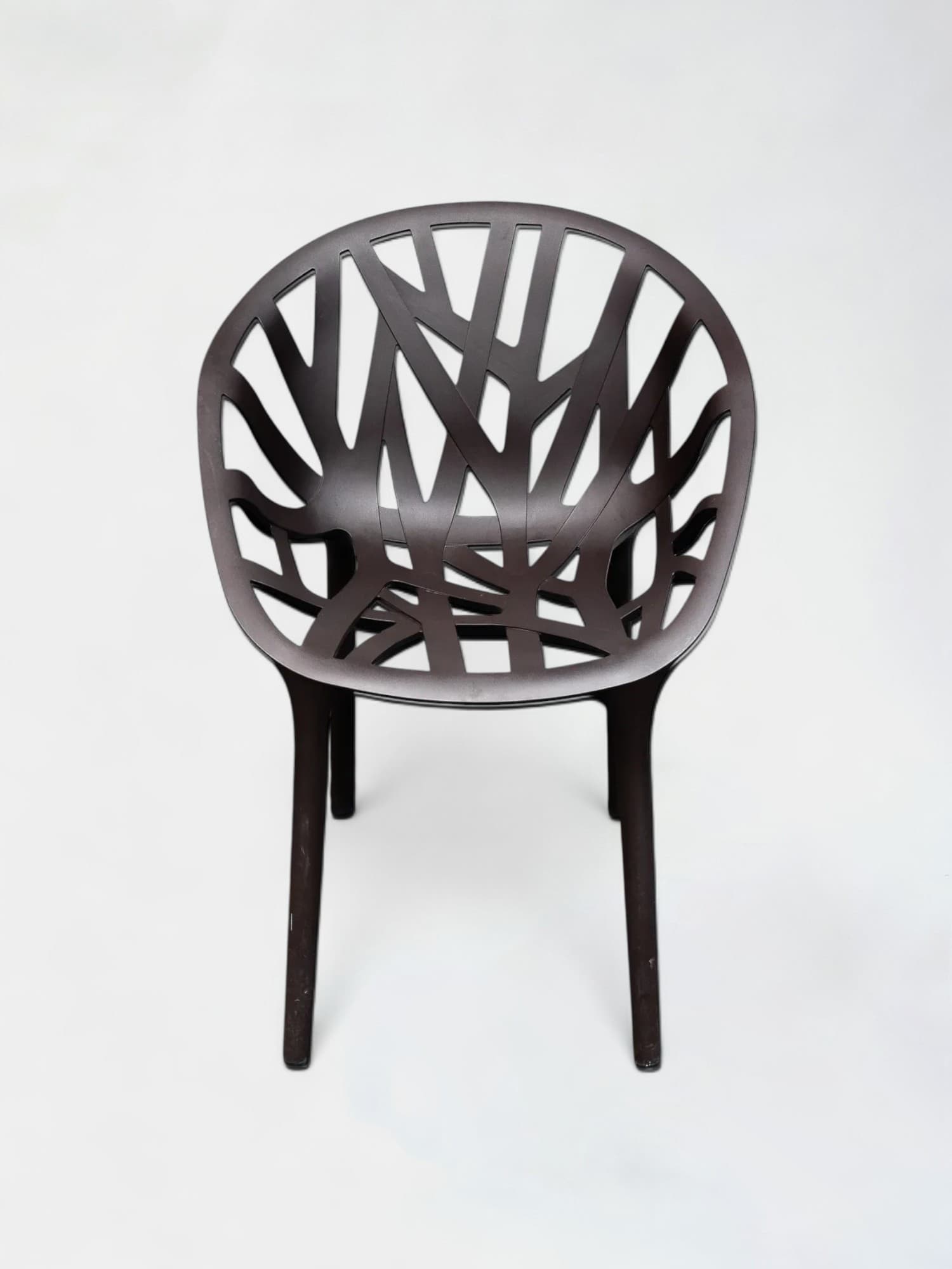 VITRA Brown design plastic chair-1