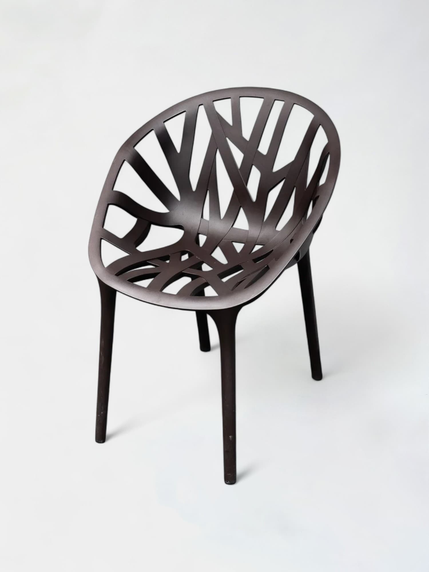 VITRA Brown design plastic chair-0