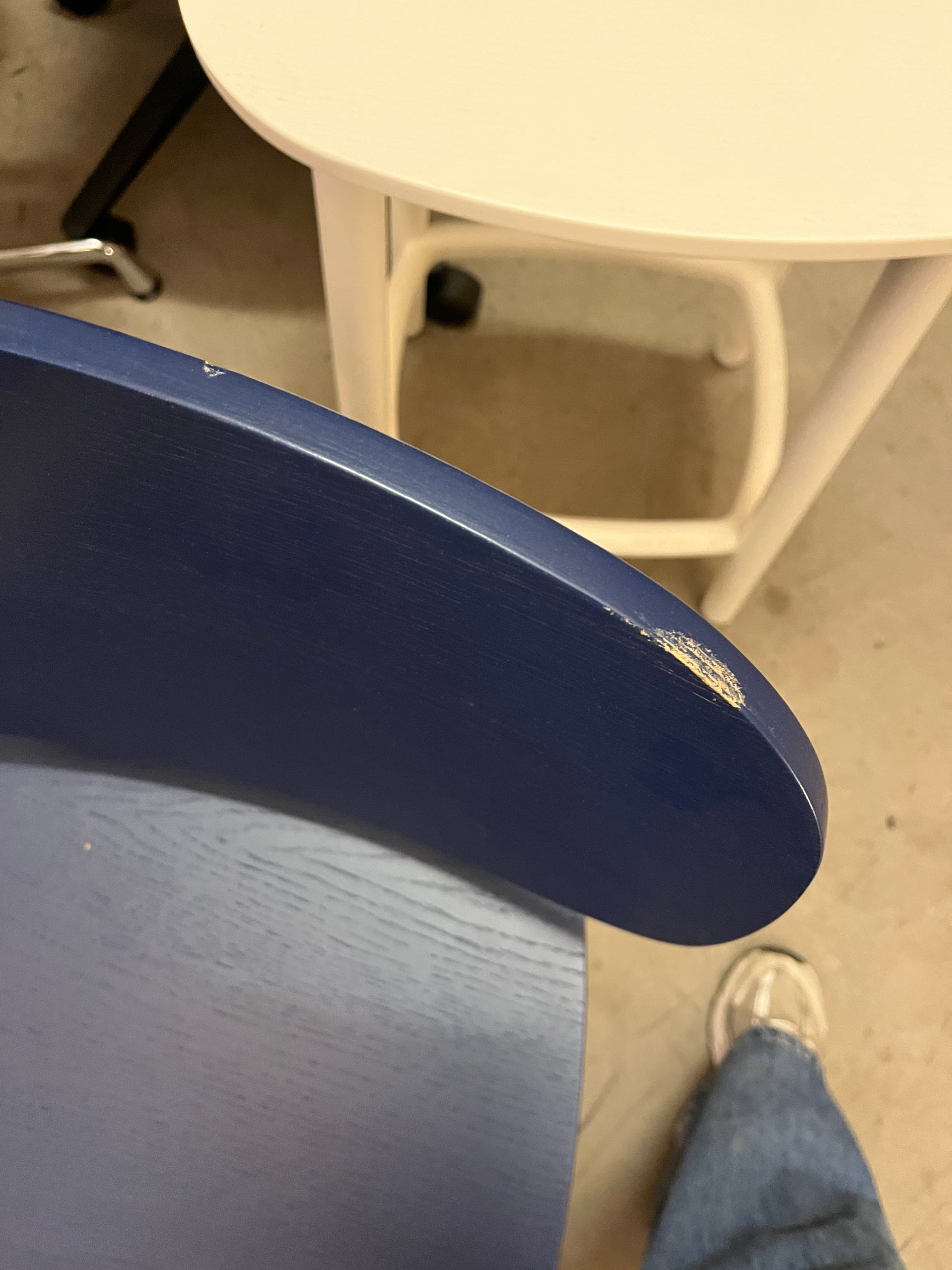 WORN : CRUSO Nordic Blue Wooden Chair-3