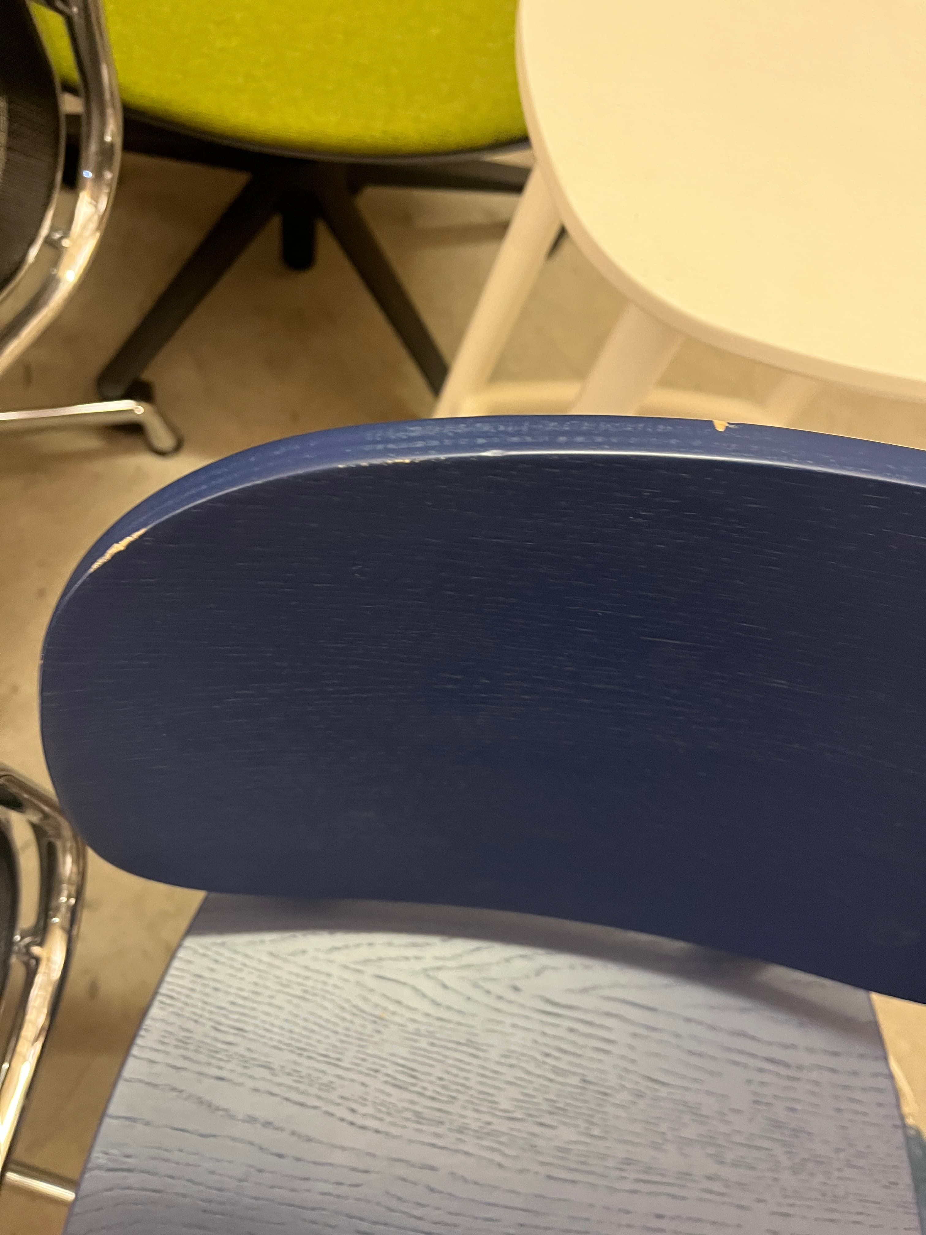 WORN : CRUSO Nordic Blue Wooden Chair-4