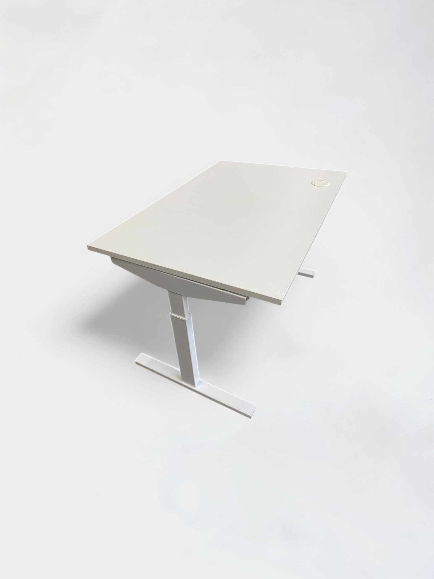 120cm White desk with adjustable size-3